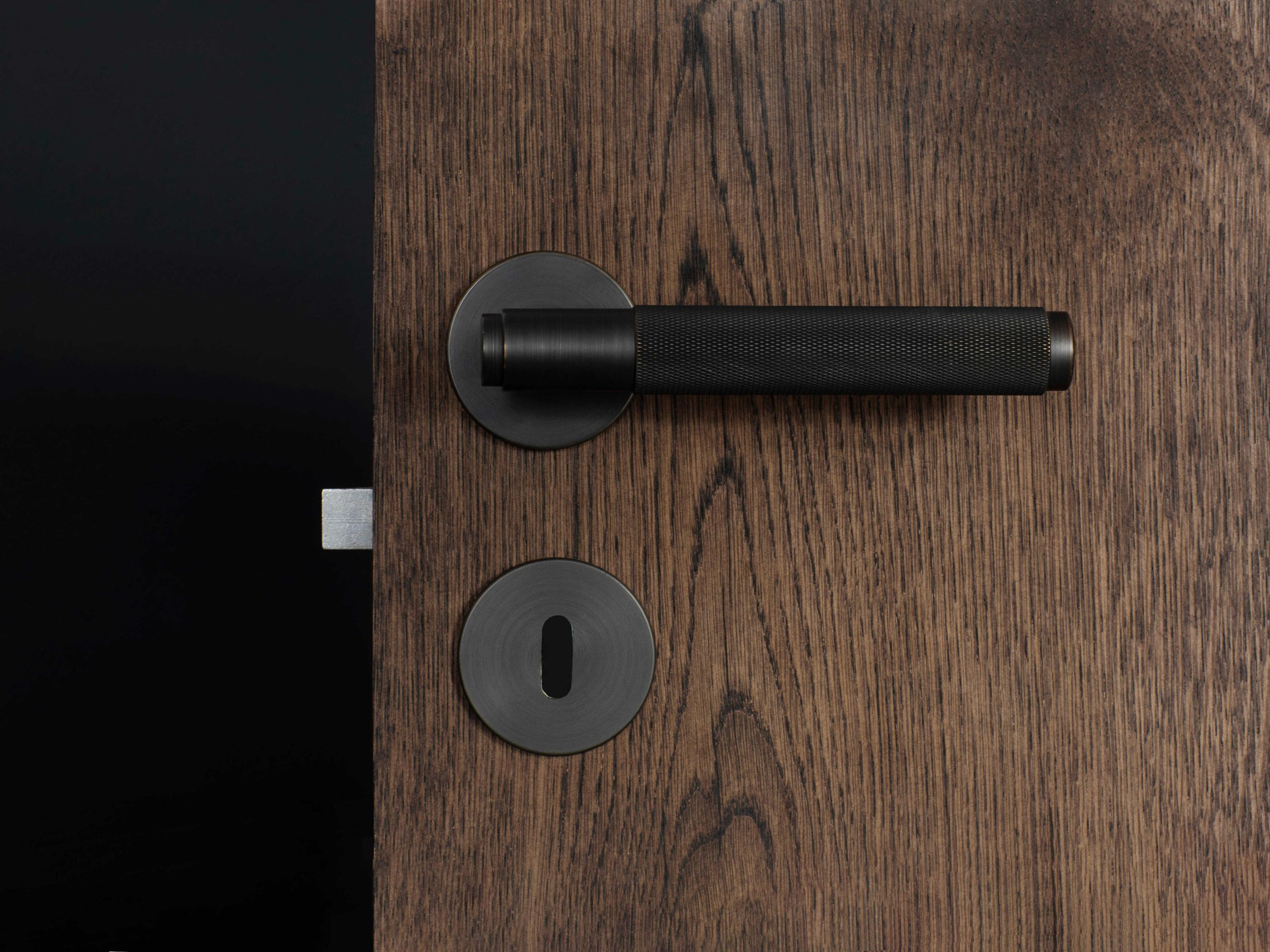 Buster + Punch Smoked Bronze Cross Privacy Door Handle