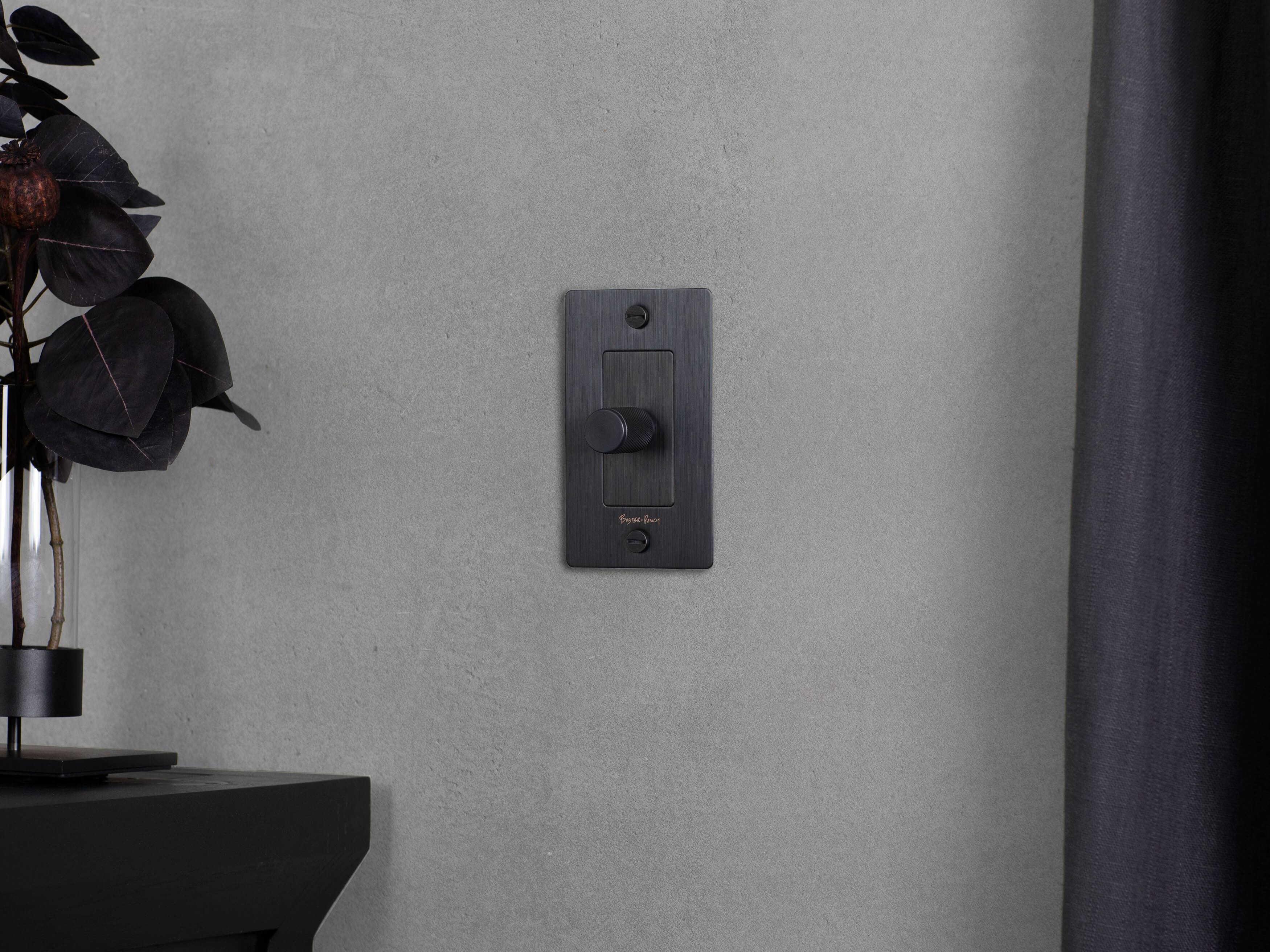 Buster + Punch Black Dimmer Switch