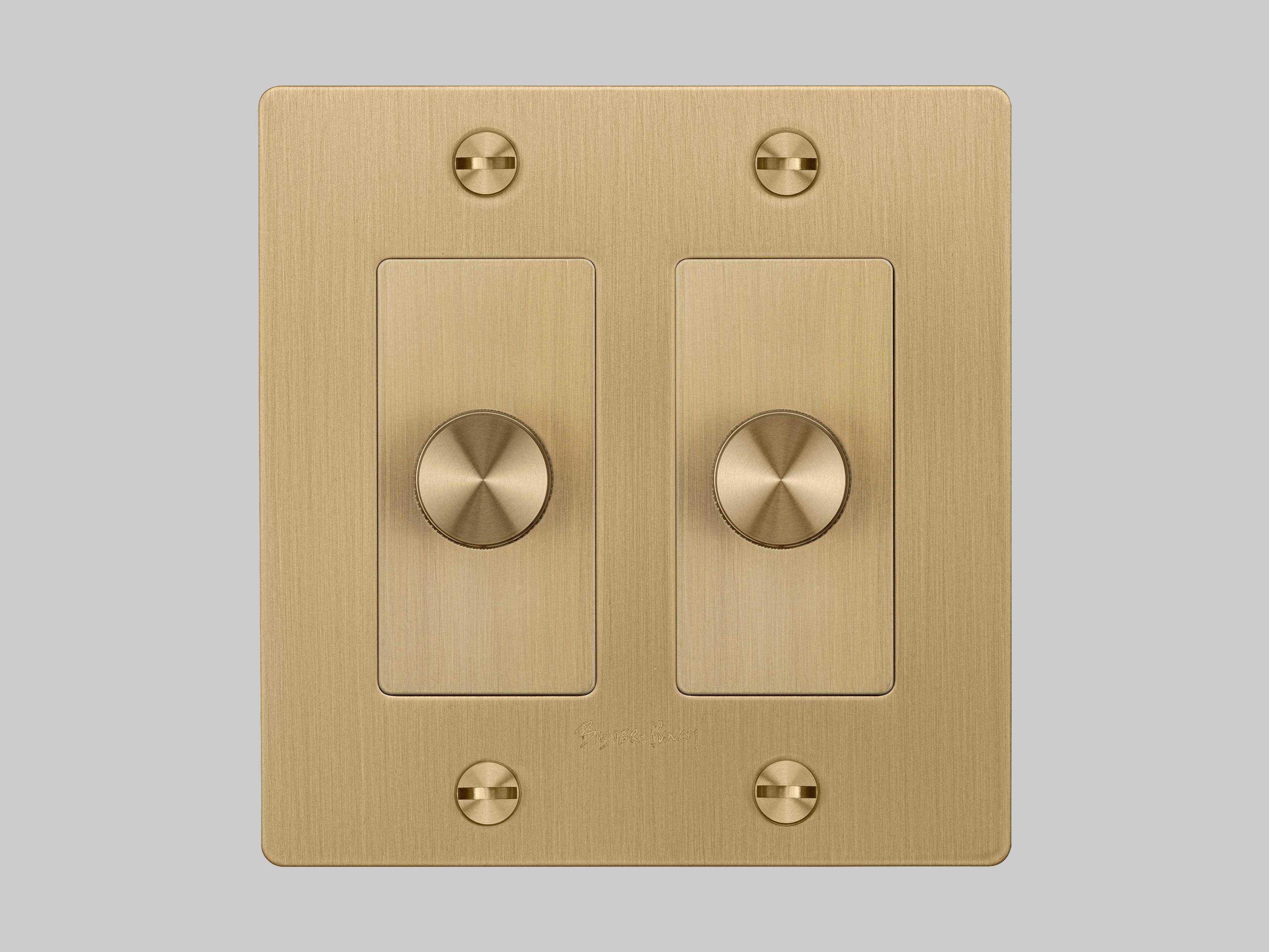 Buster + Punch 2G Brass Cross Dimmer