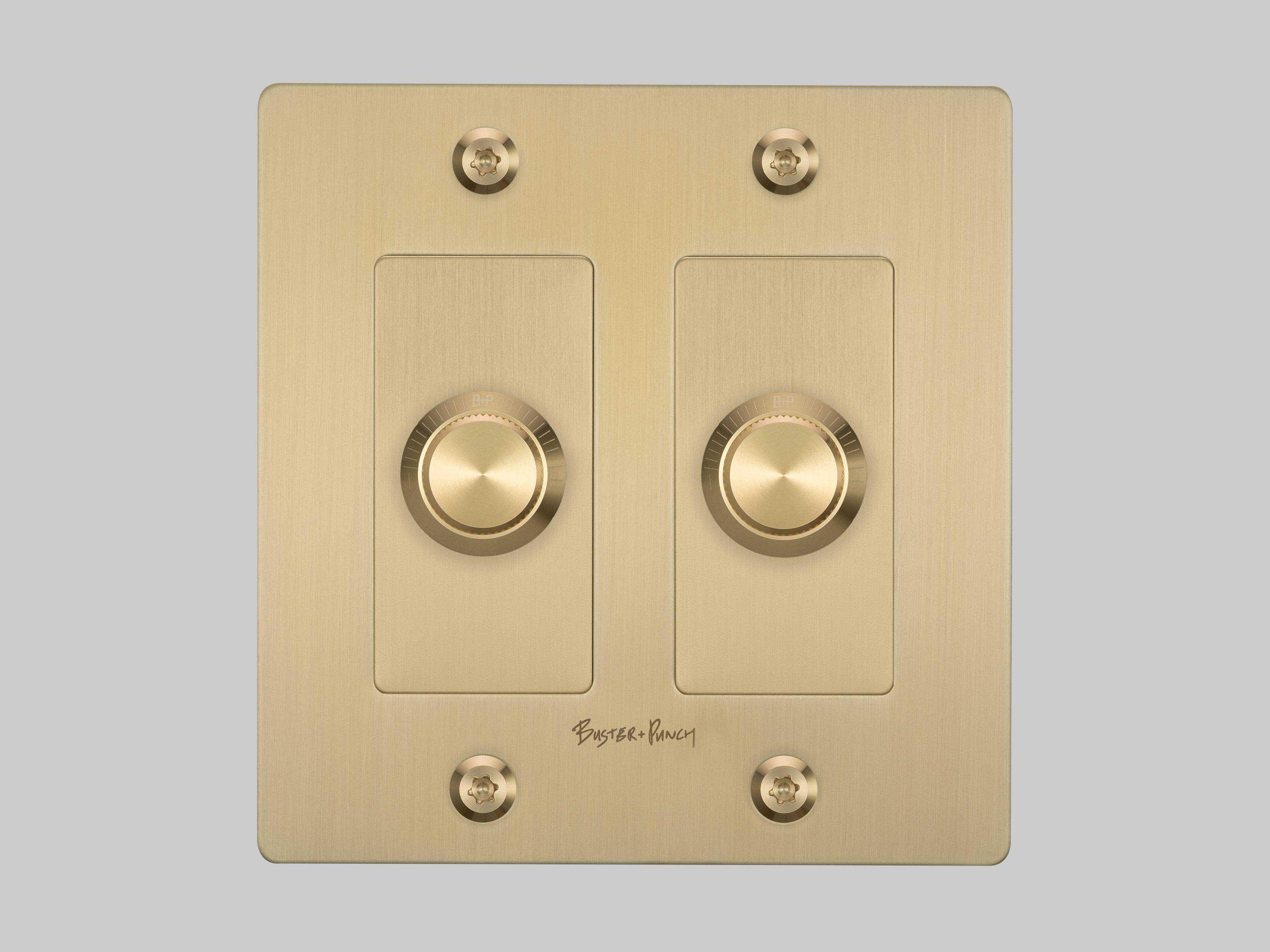 Buster + Punch 2G Brass Linear Dimmer
