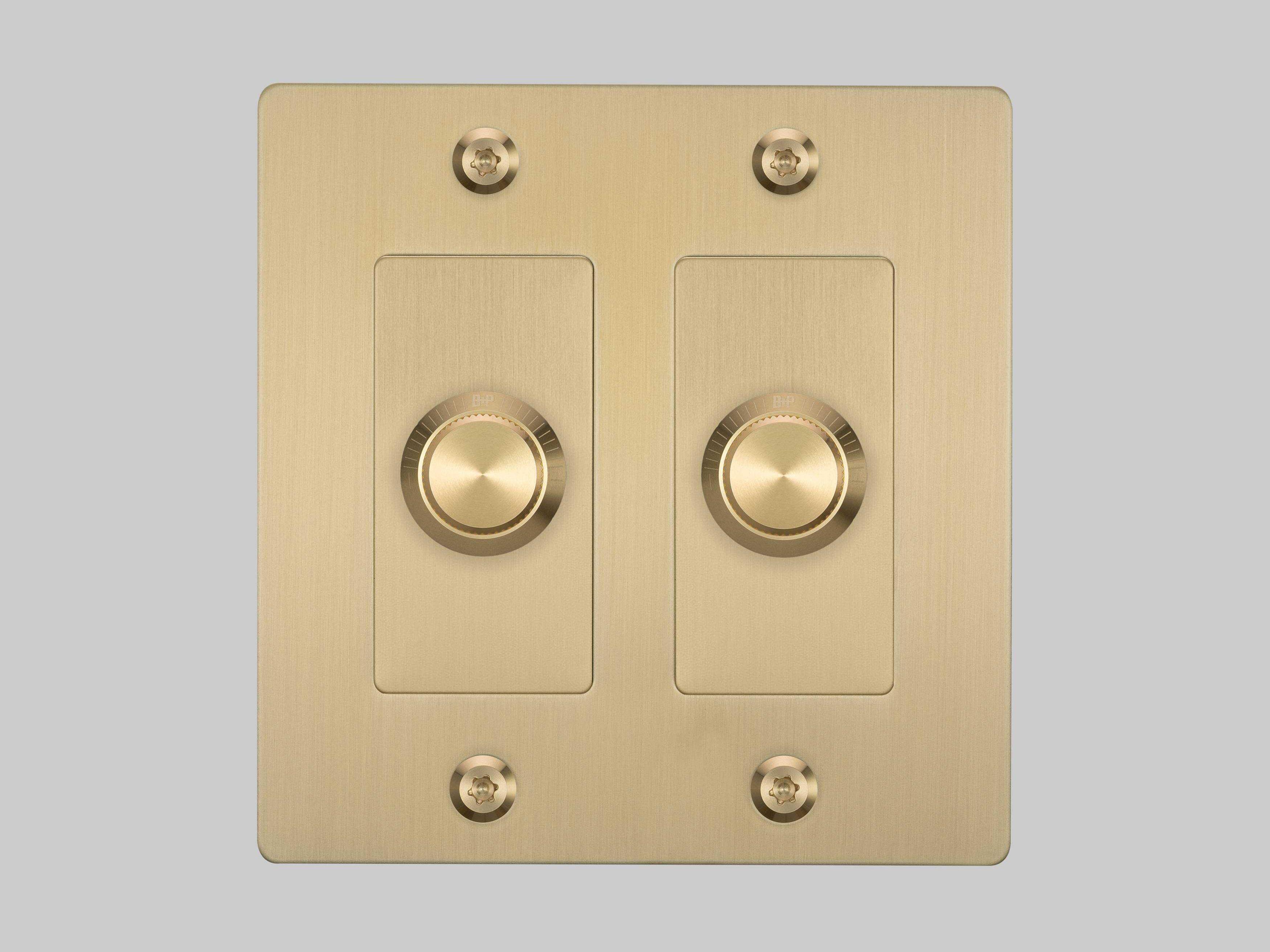 Buster + Punch 2G Brass Linear Dimmer