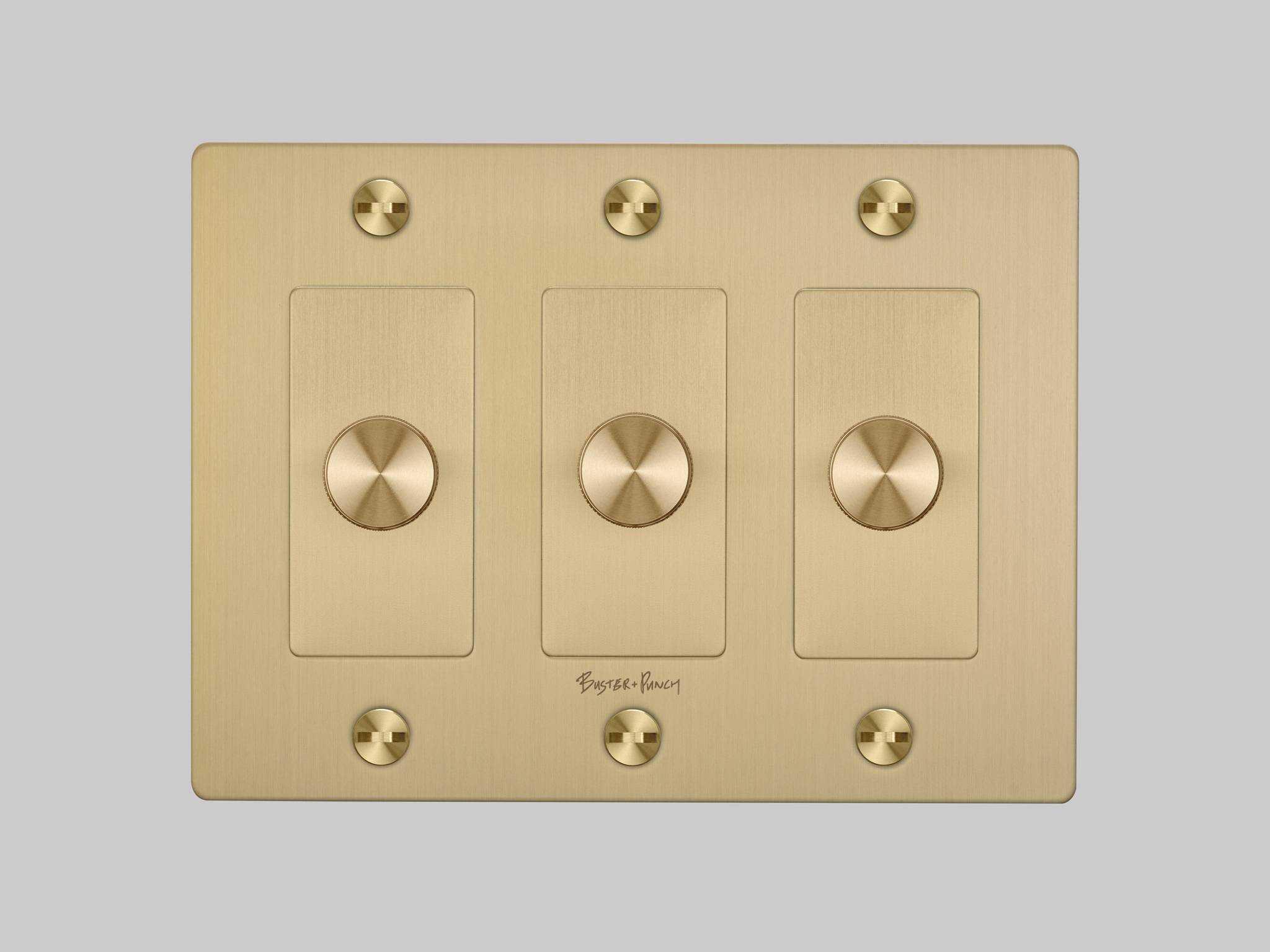 Buster + Punch 3G Brass Cross Dimmer