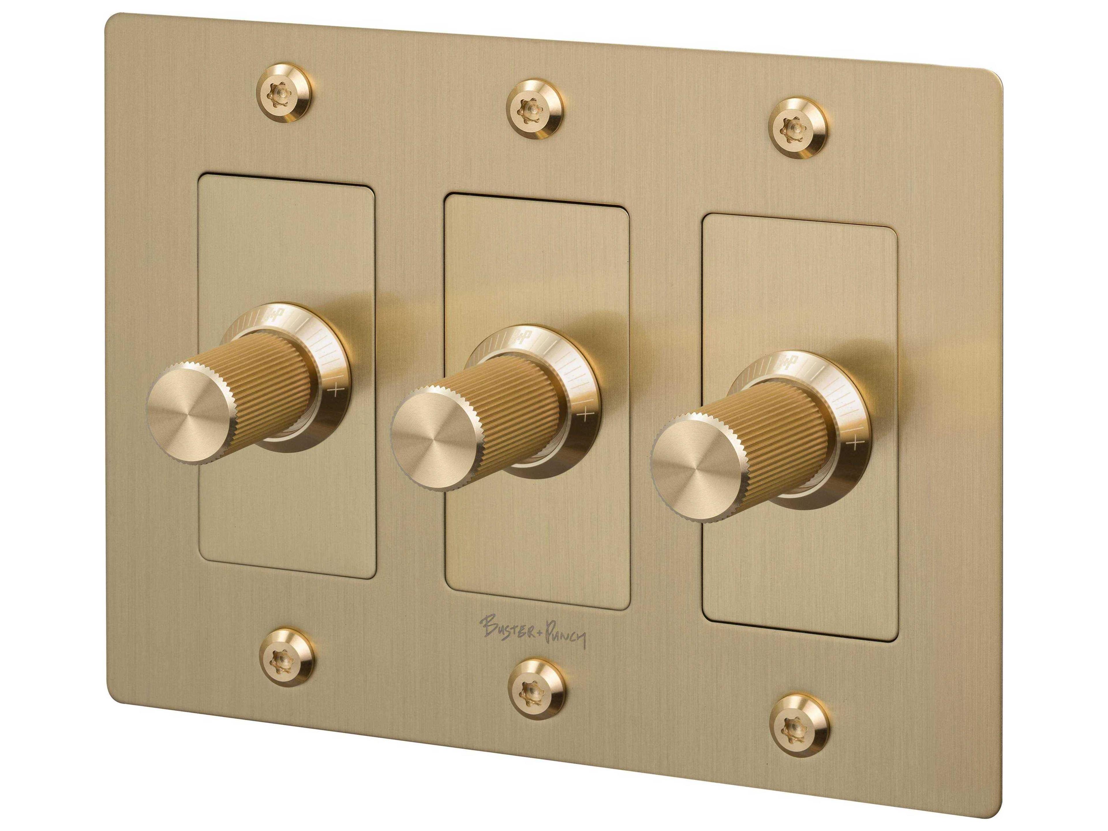 Buster + Punch 3G Brass Linear Dimmer