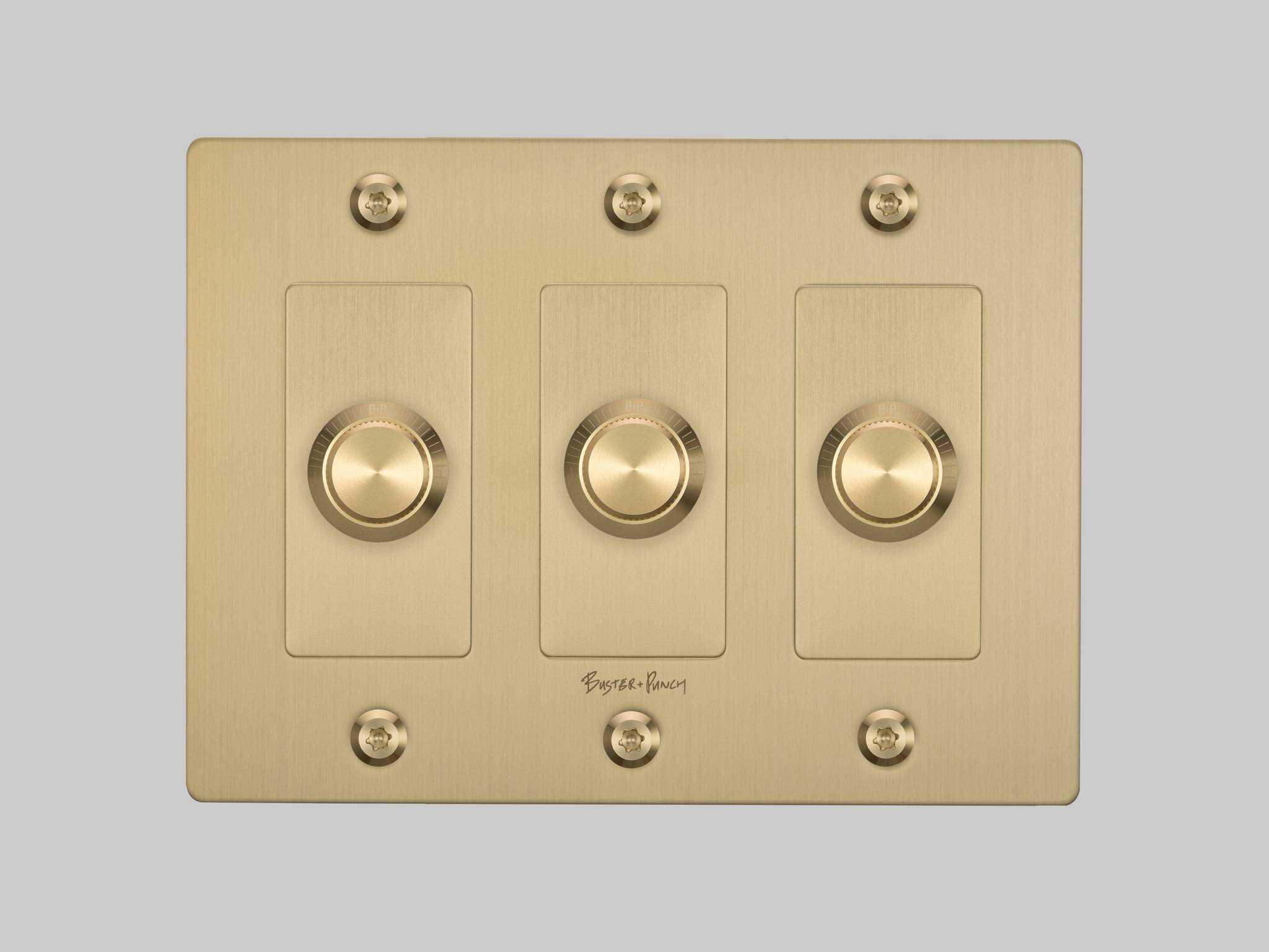 Buster + Punch 3G Brass Linear Dimmer