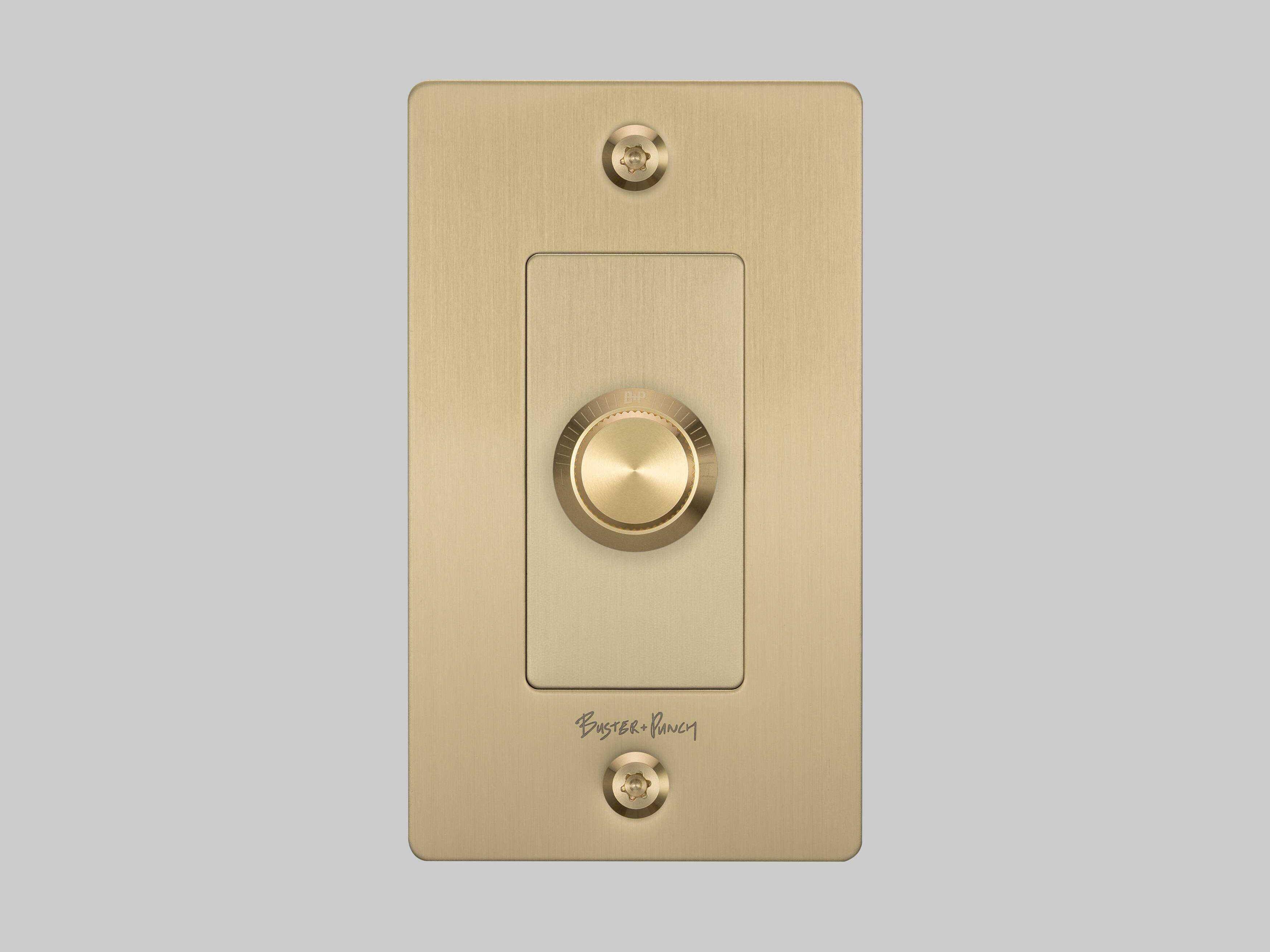 Buster + Punch 1G Brass Linear Dimmer