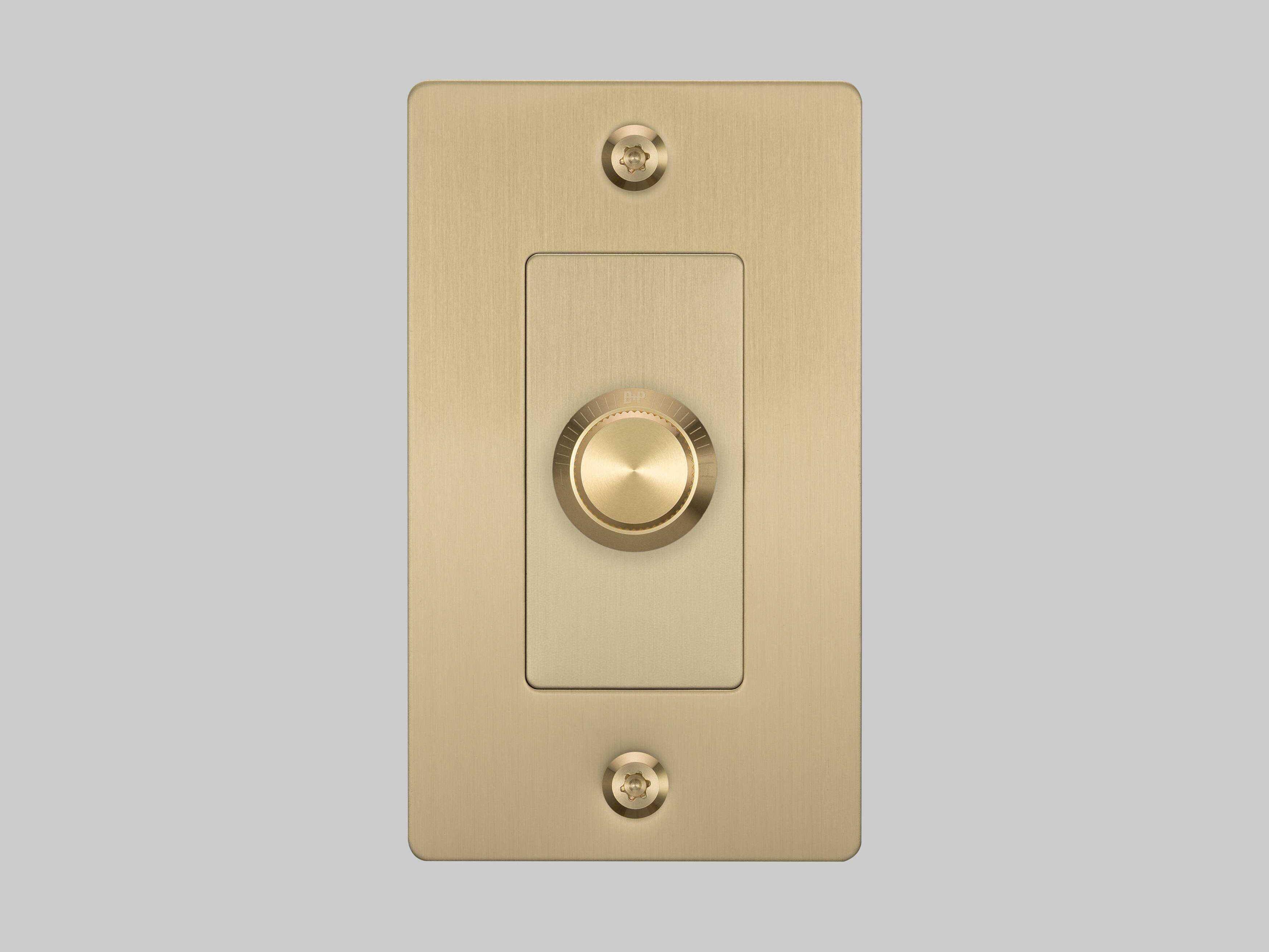 Buster + Punch 1G Brass Linear Dimmer