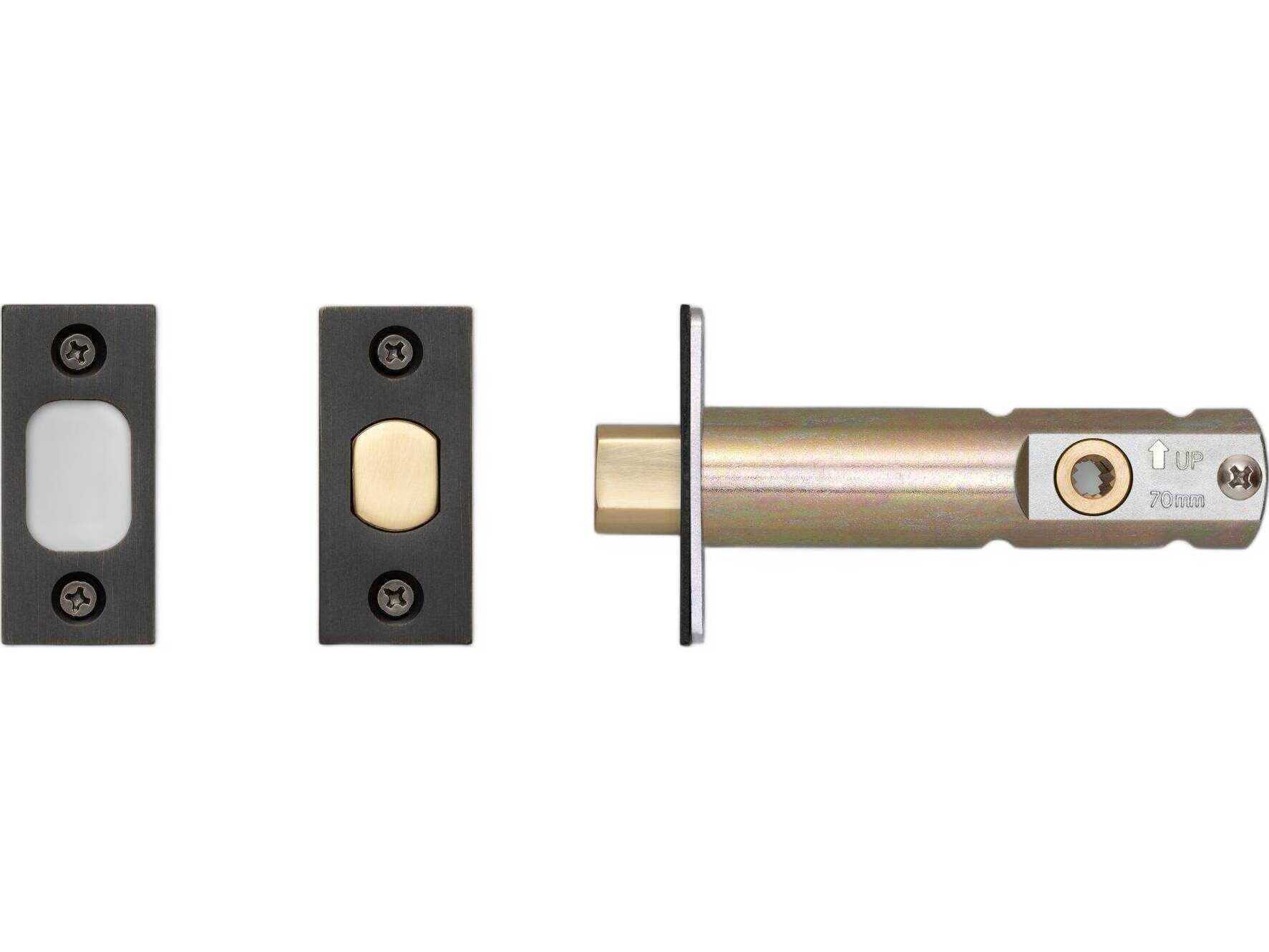 Buster + Punch Gun Metal 2-3/4" Thumbturn Lock Privacy Bolt