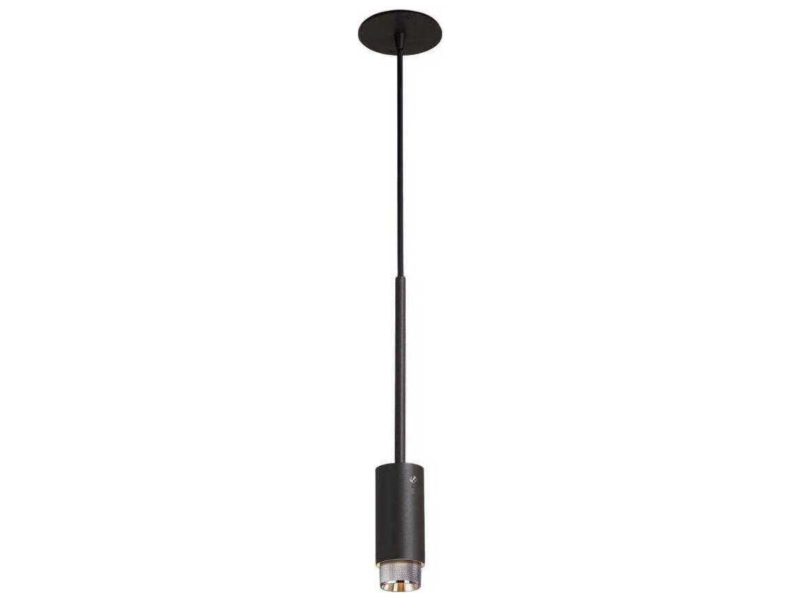 Buster + Punch Exhaust 1-Light Steel Black Cylinder Mini Pendant