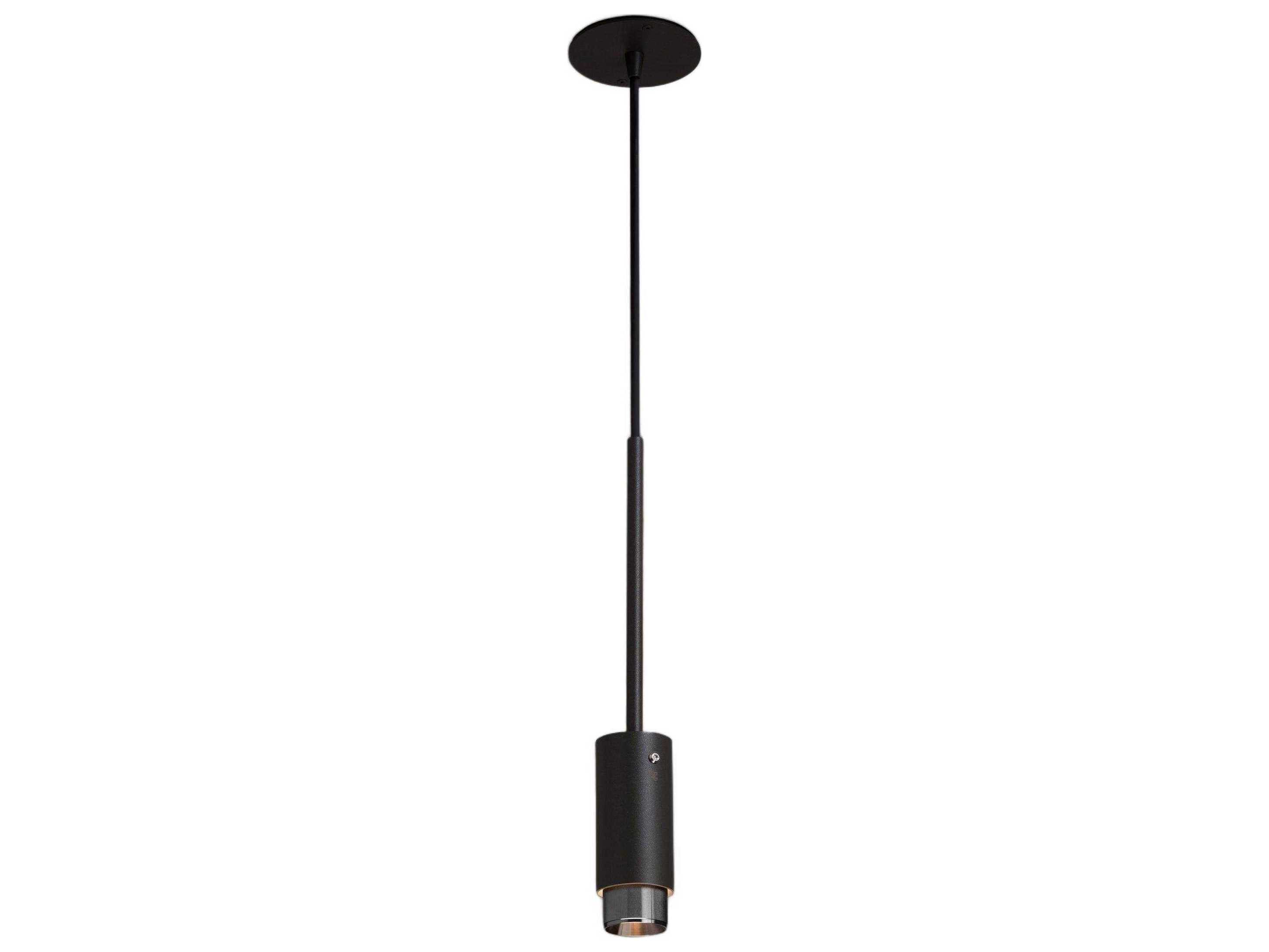 Buster + Punch Exhaust 1-Light Steel Black Cylinder Mini Pendant