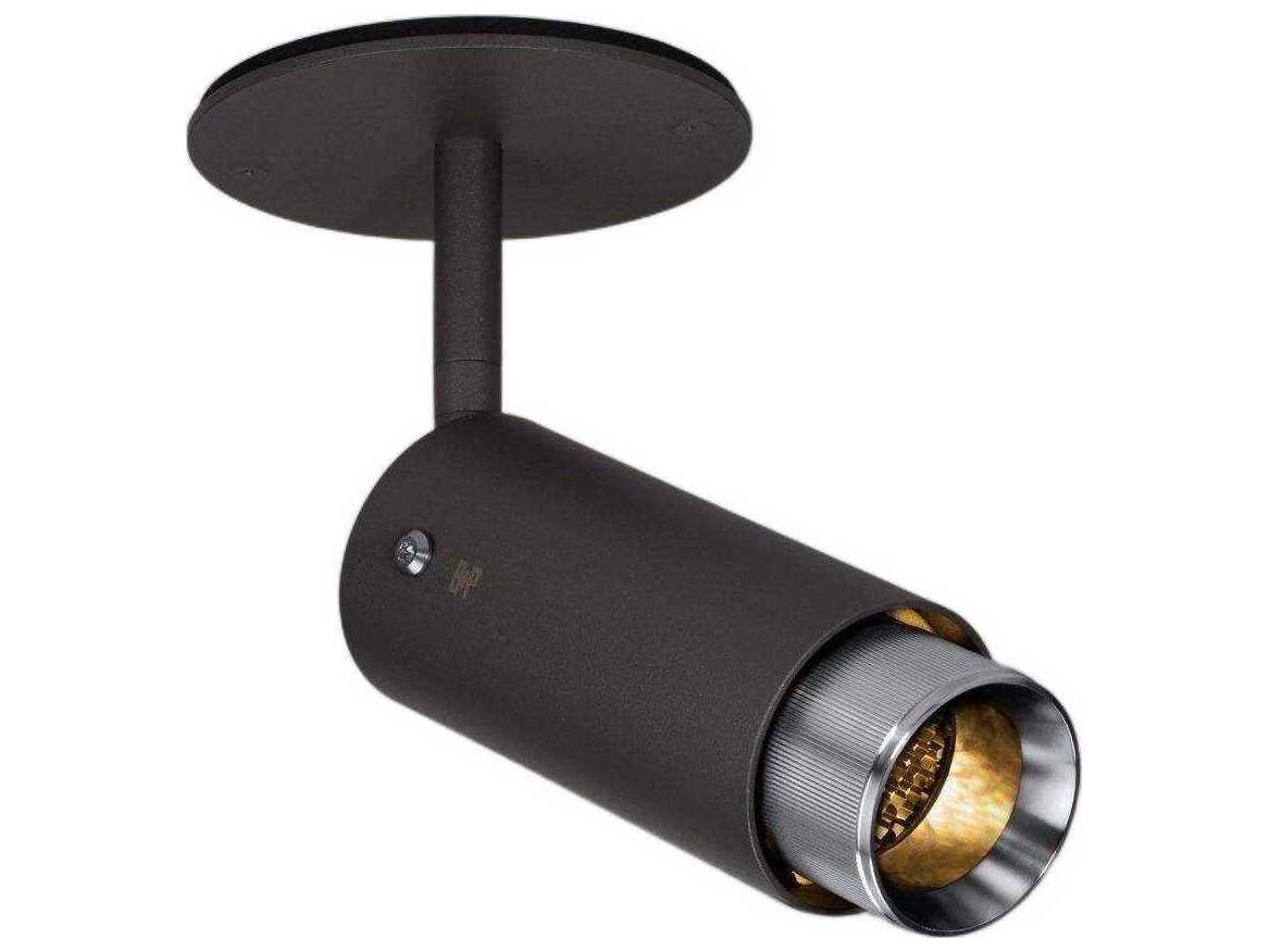 Buster + Punch Exhaust 1-Light Steel Black Cylinder Spot Light