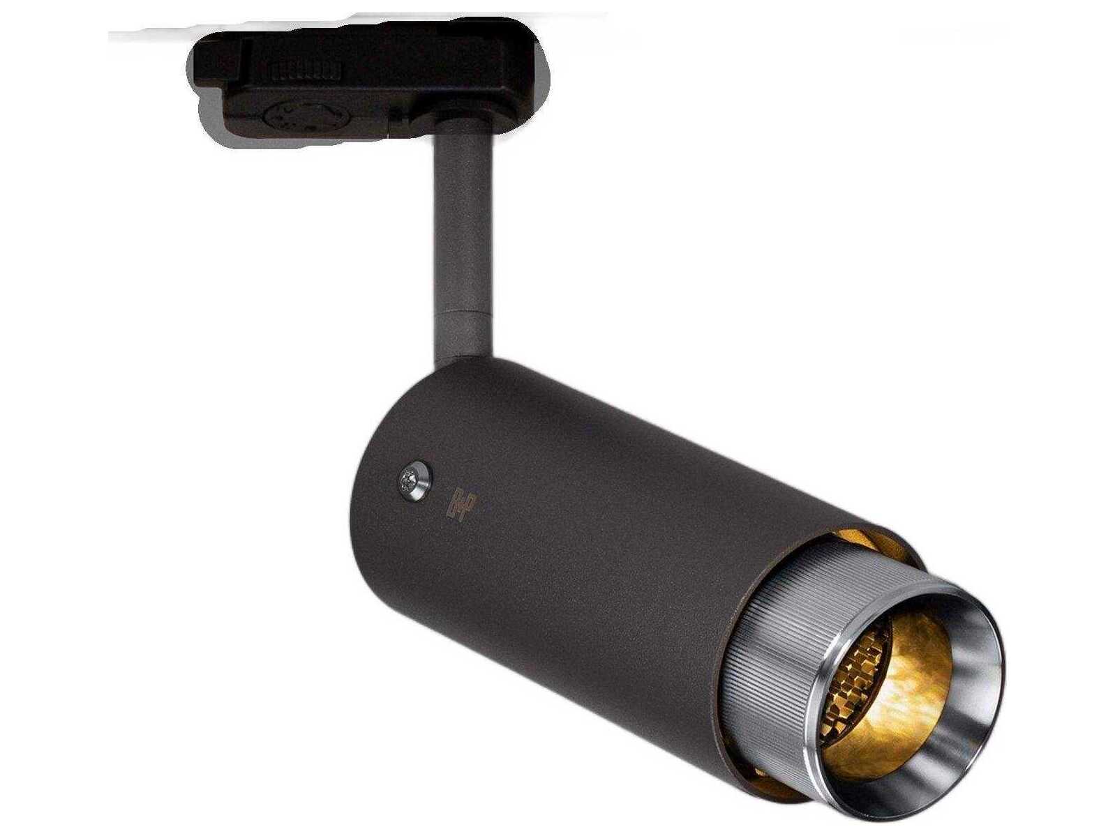 Buster + Punch Exhaust 1-Light Steel Black Cylinder Track & Rail Light