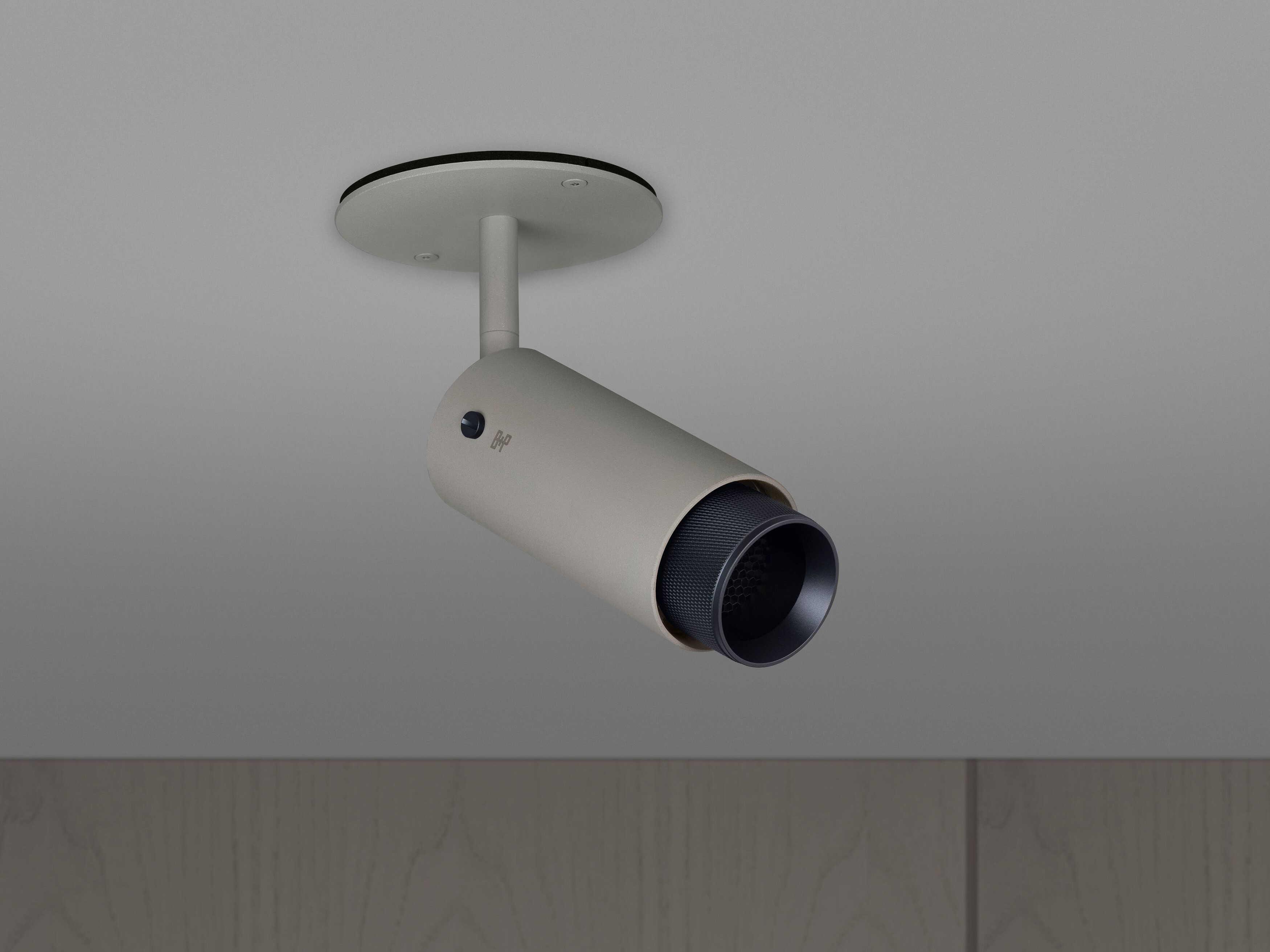 Buster + Punch Exhaust 1-Light Black Gray Cylinder Spot Light