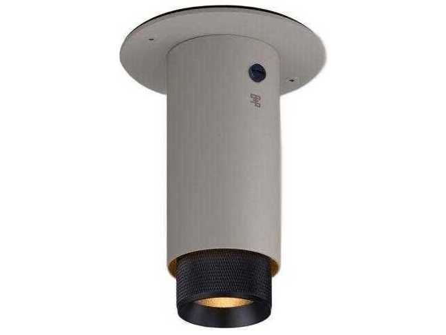 Buster + Punch Exhaust 1-Light Black Gray Cylinder Flush Mount