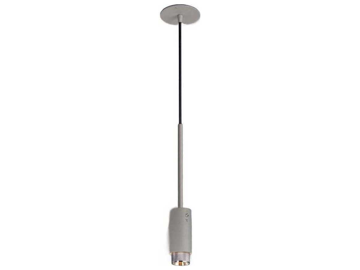 Buster + Punch Exhaust 1-Light Steel Gray Cylinder Mini Pendant