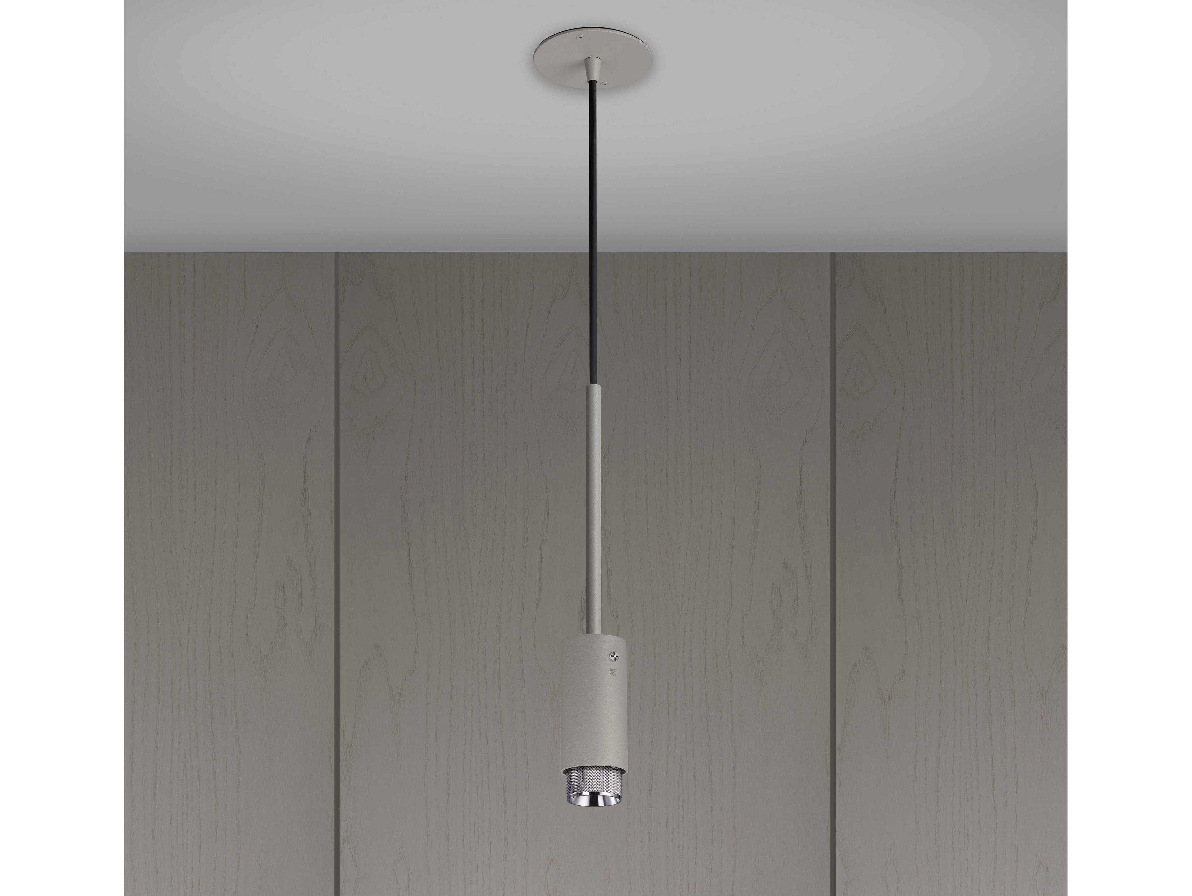 Buster + Punch Exhaust 1-Light Steel Gray Cylinder Mini Pendant