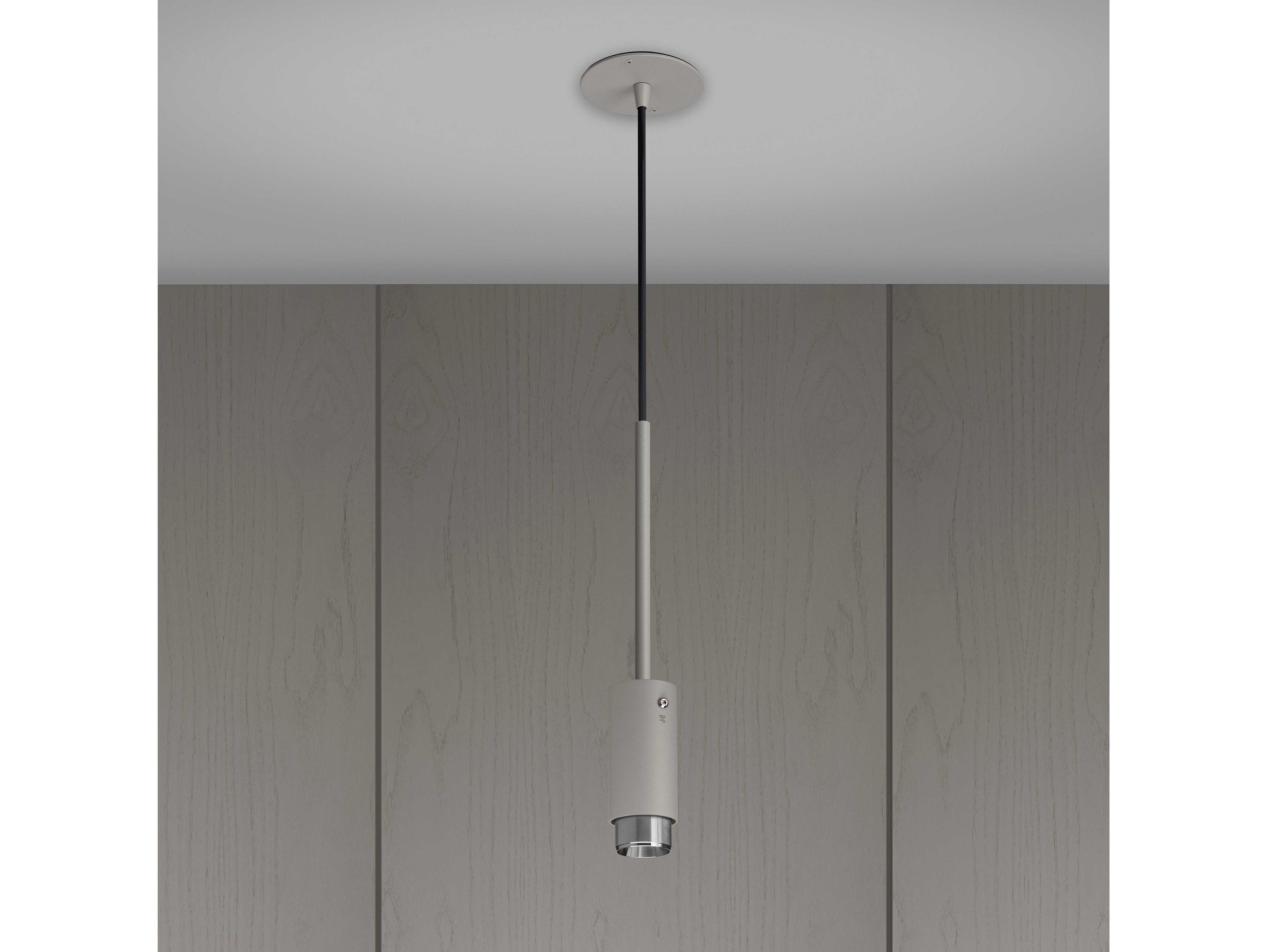 Buster + Punch Exhaust 1-Light Steel Gray Cylinder Mini Pendant