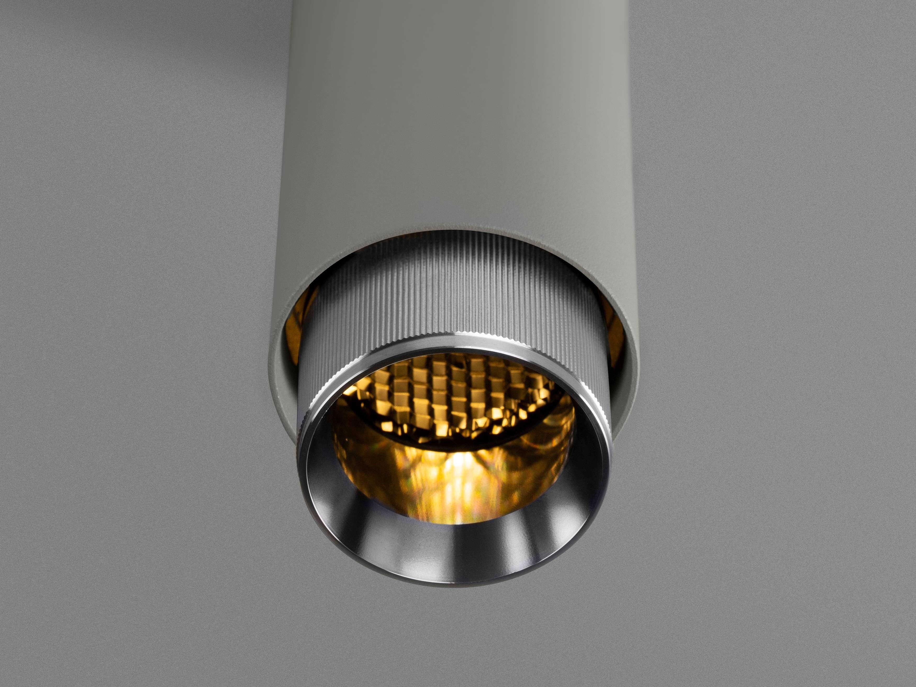 Buster + Punch Exhaust 1-Light Steel Gray Cylinder Mini Pendant