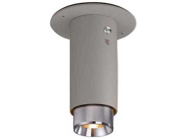 Buster + Punch Exhaust 1-Light Steel Gray Cylinder Flush Mount