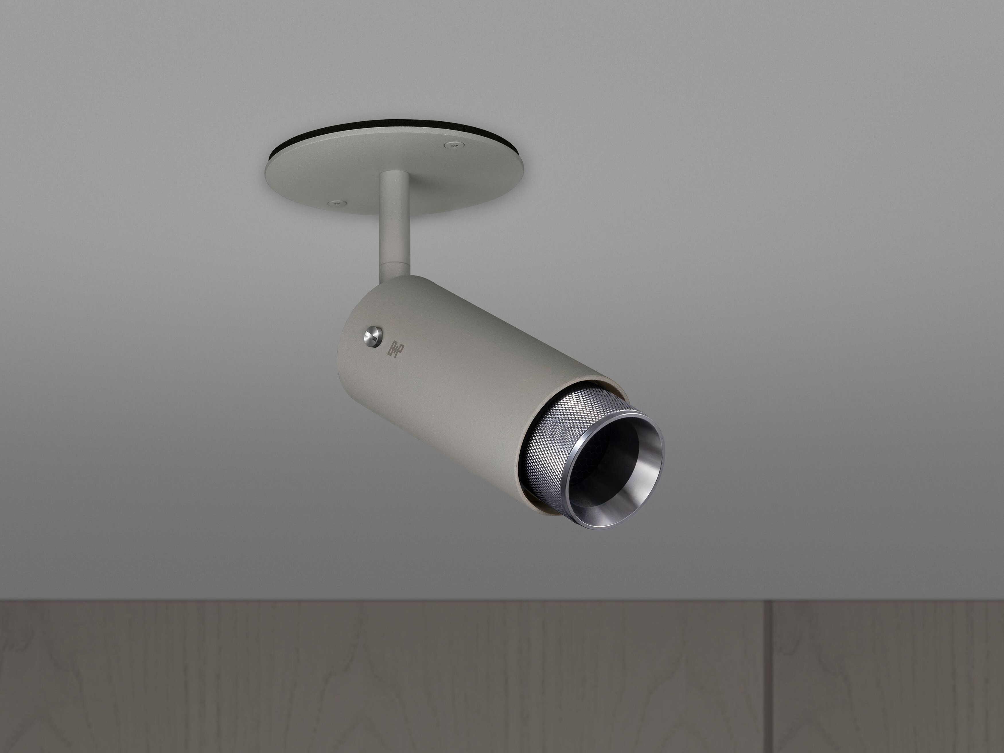 Buster + Punch Exhaust 1-Light Steel Gray Cylinder Spot Light