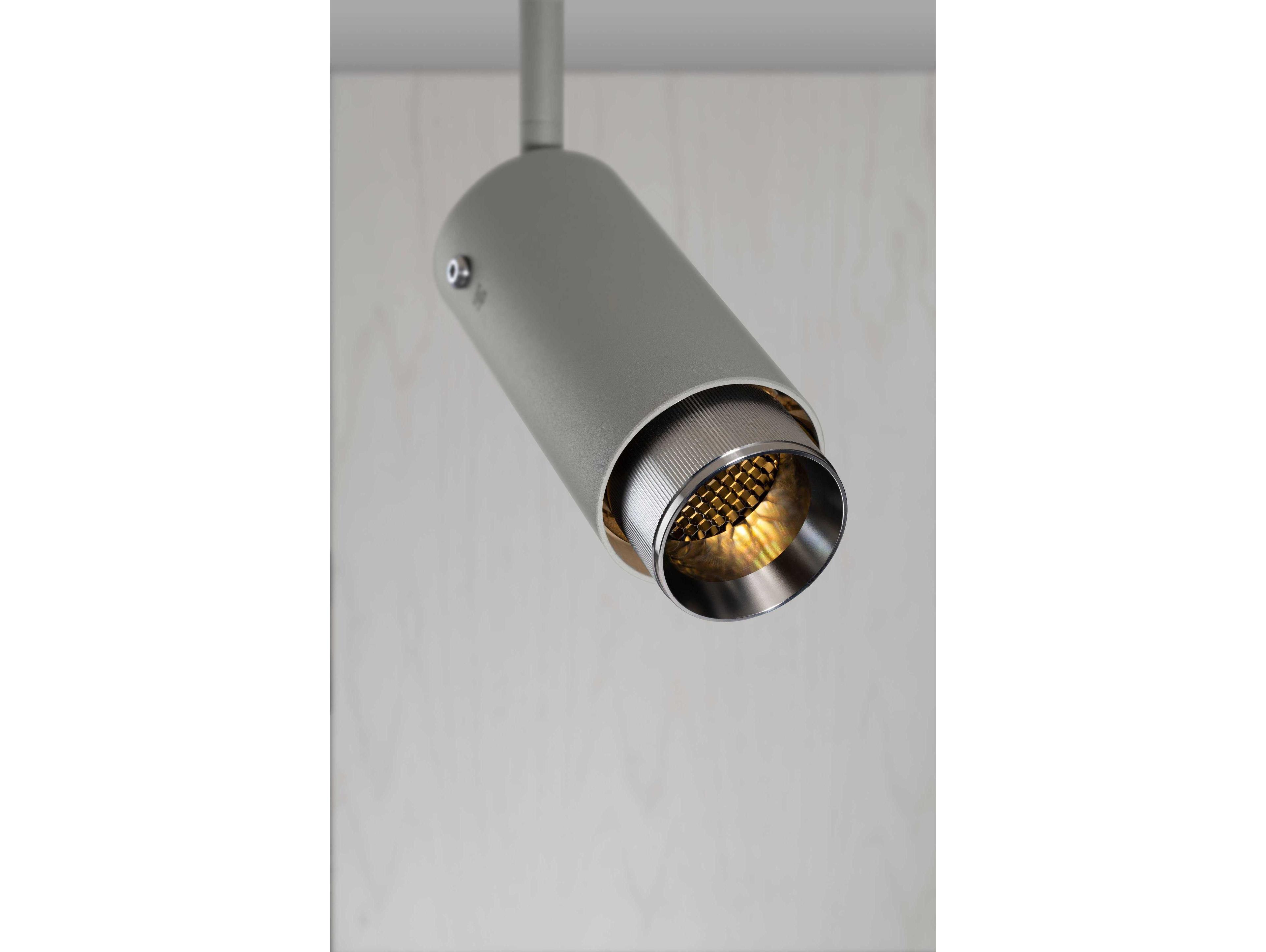 Buster + Punch Exhaust 1-Light Steel Gray Cylinder Spot Light