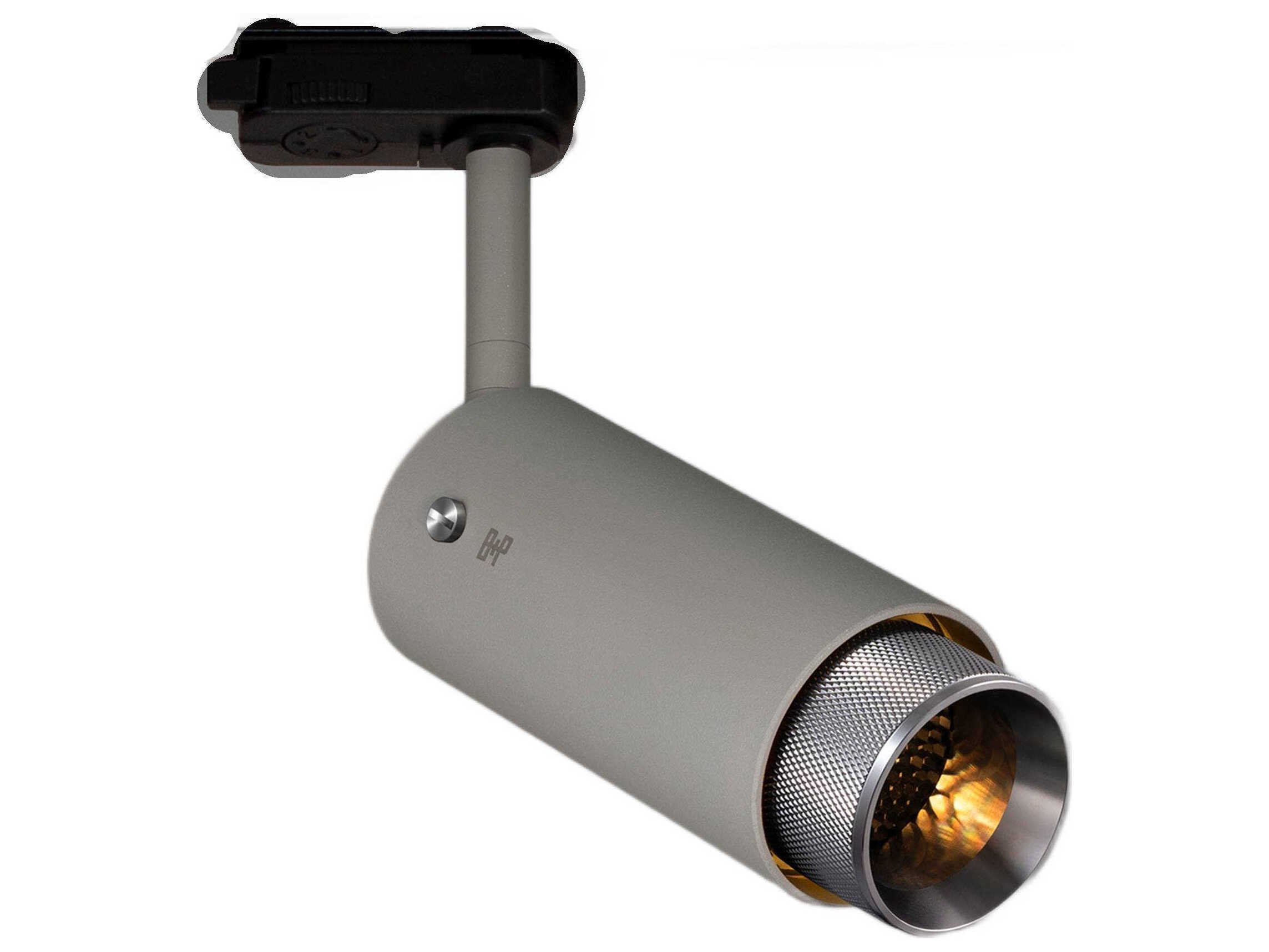 Buster + Punch Exhaust 1-Light Steel Gray Cylinder Track & Rail Light