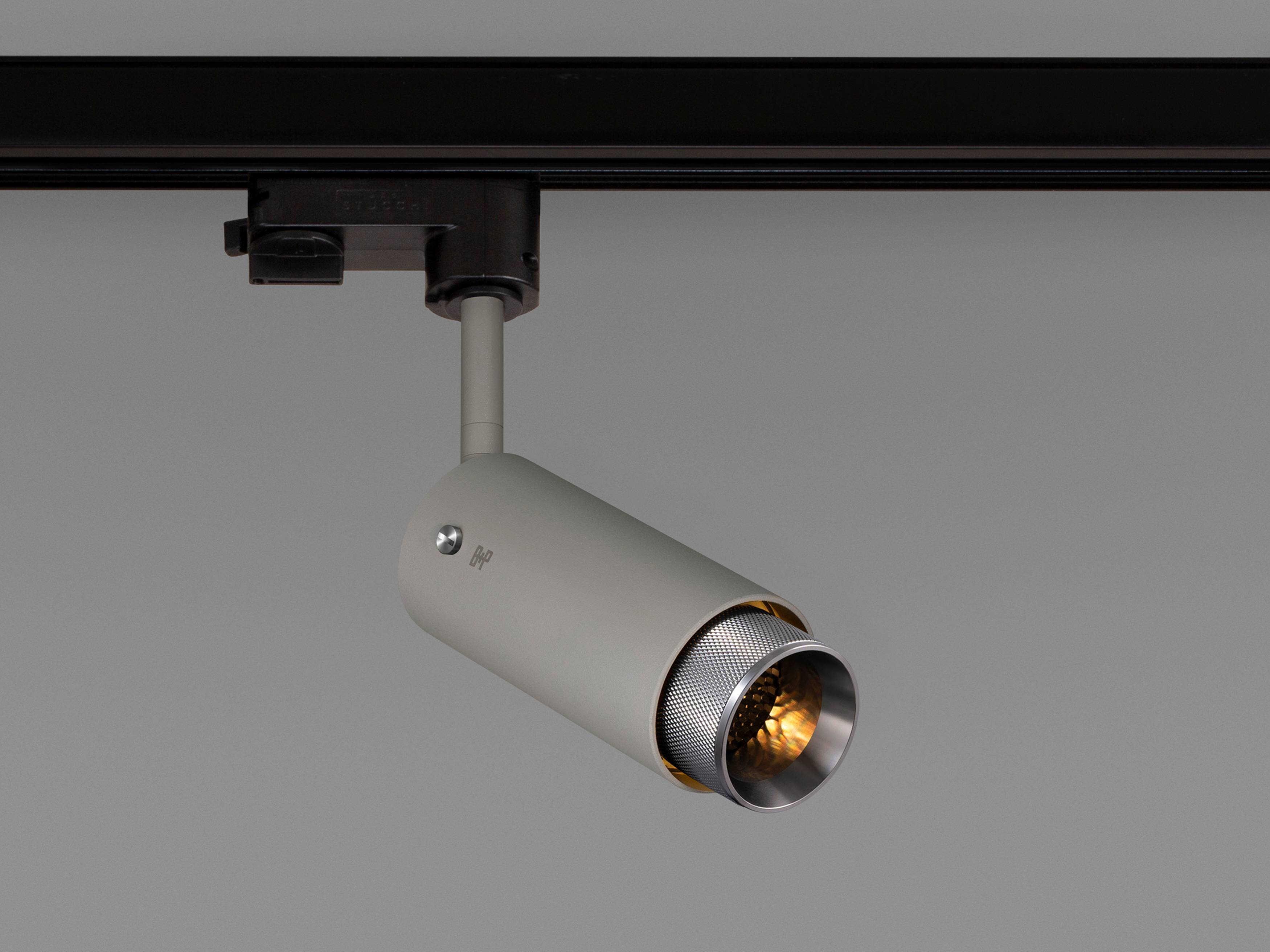 Buster + Punch Exhaust 1-Light Steel Gray Cylinder Track & Rail Light