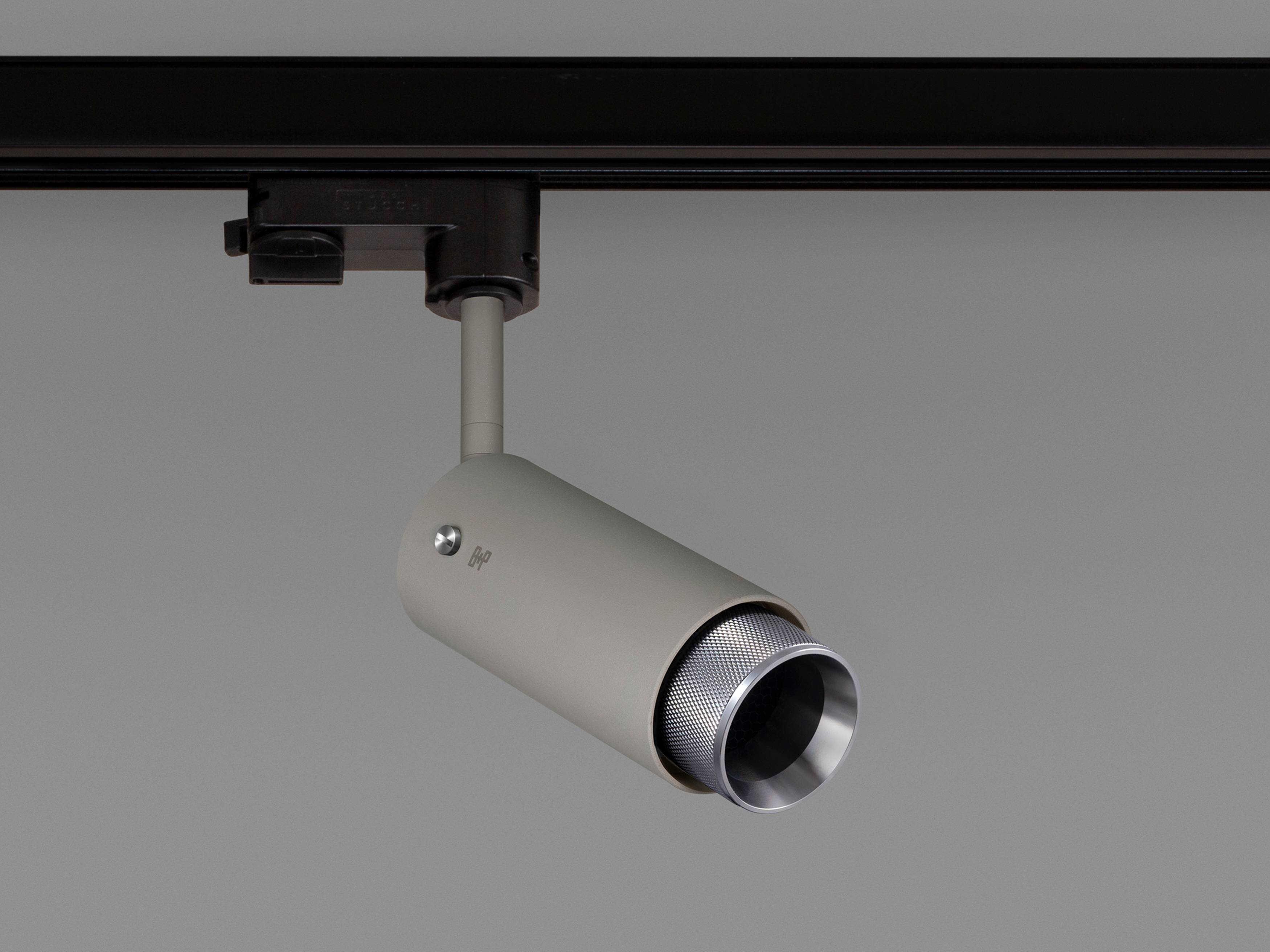 Buster + Punch Exhaust 1-Light Steel Gray Cylinder Track & Rail Light