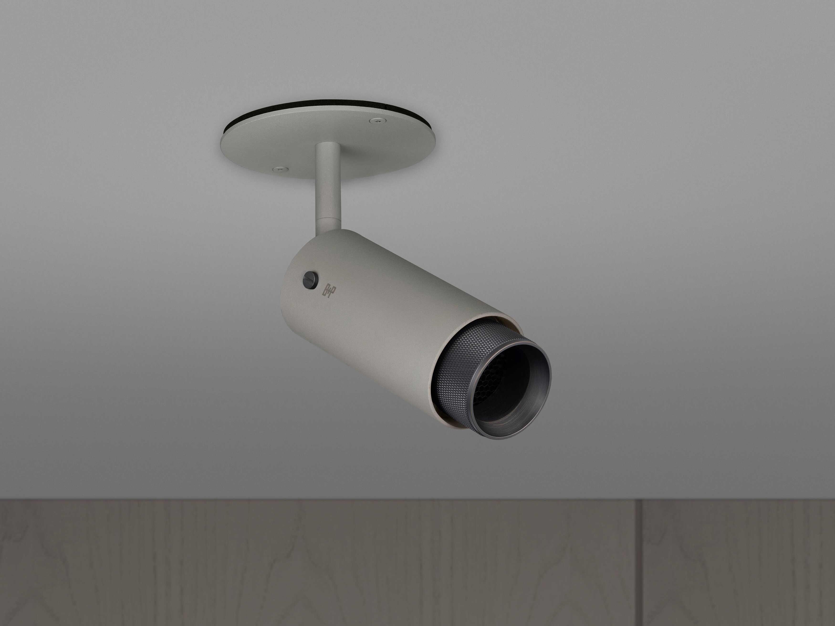 Buster + Punch Exhaust 1-Light Smoked Bronze Gray Cylinder Spot Light