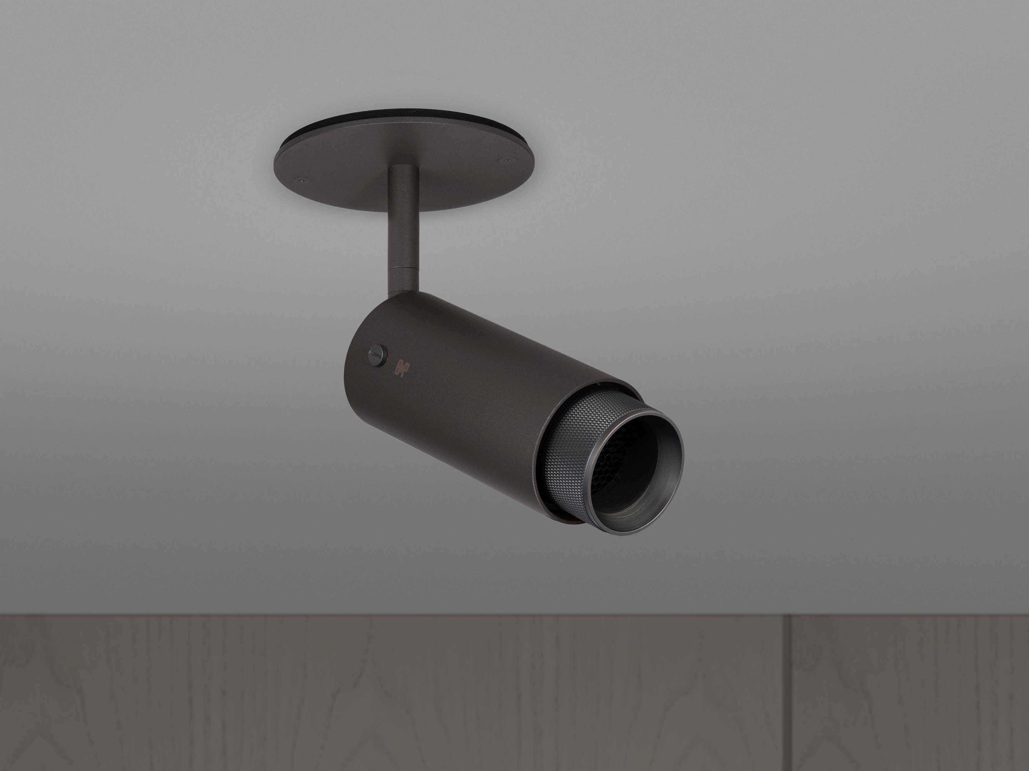 Buster + Punch Exhaust 1-Light Smoked Bronze Cylinder Spot Light