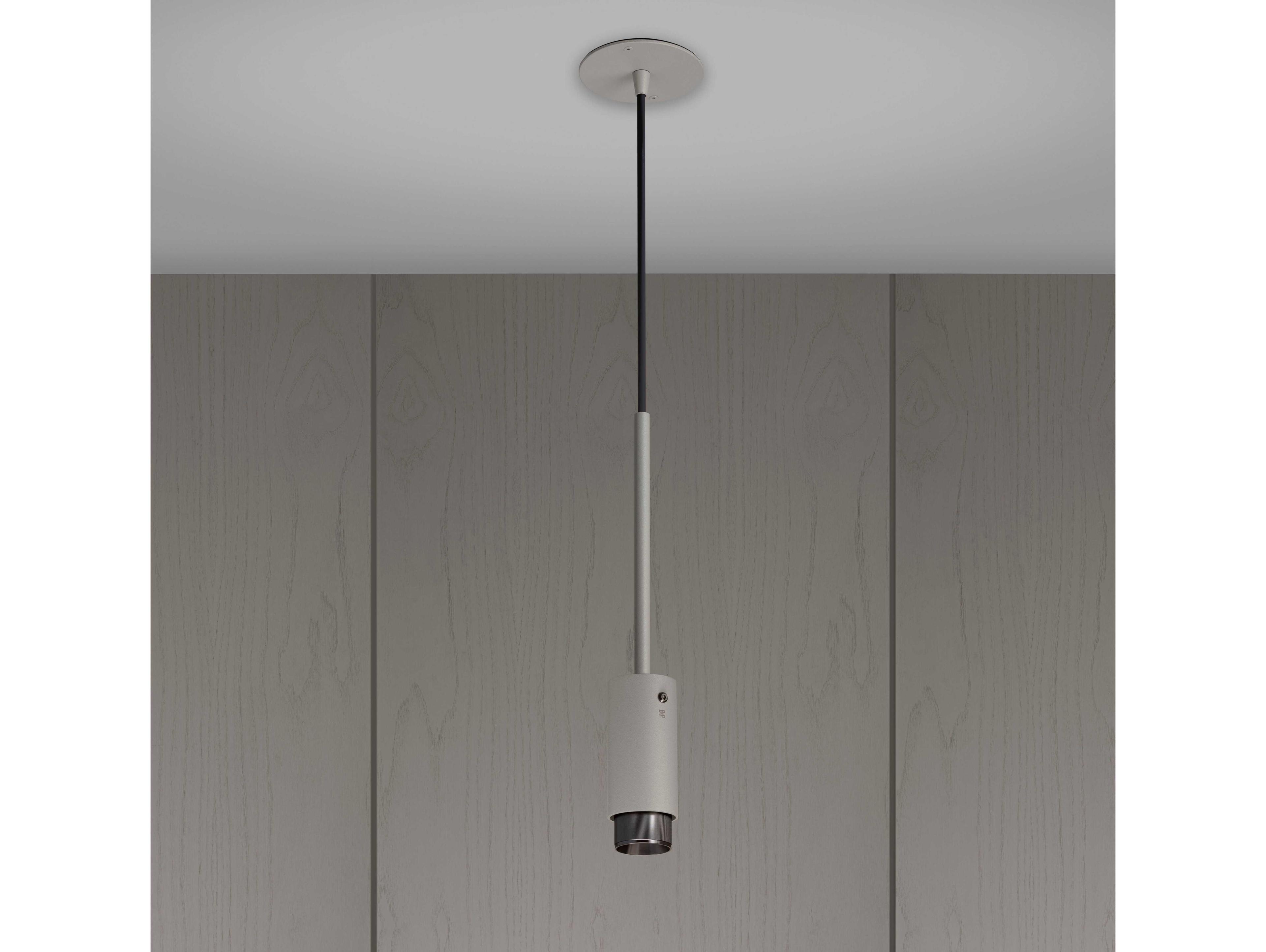 Buster + Punch Exhaust 1-Light Gun Metal Gray Cylinder Mini Pendant