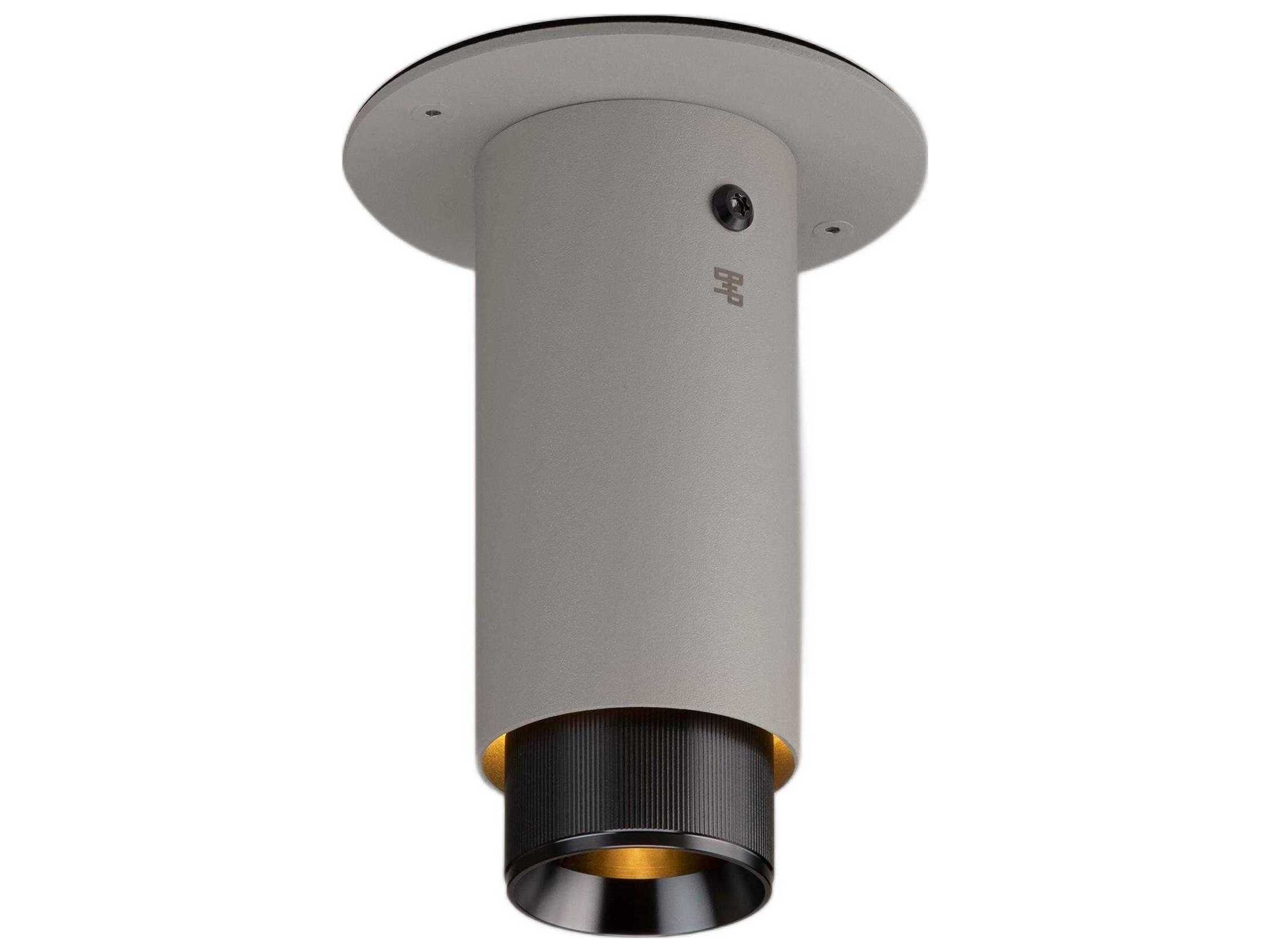 Buster + Punch Exhaust 1-Light Gun Metal Gray Cylinder Flush Mount