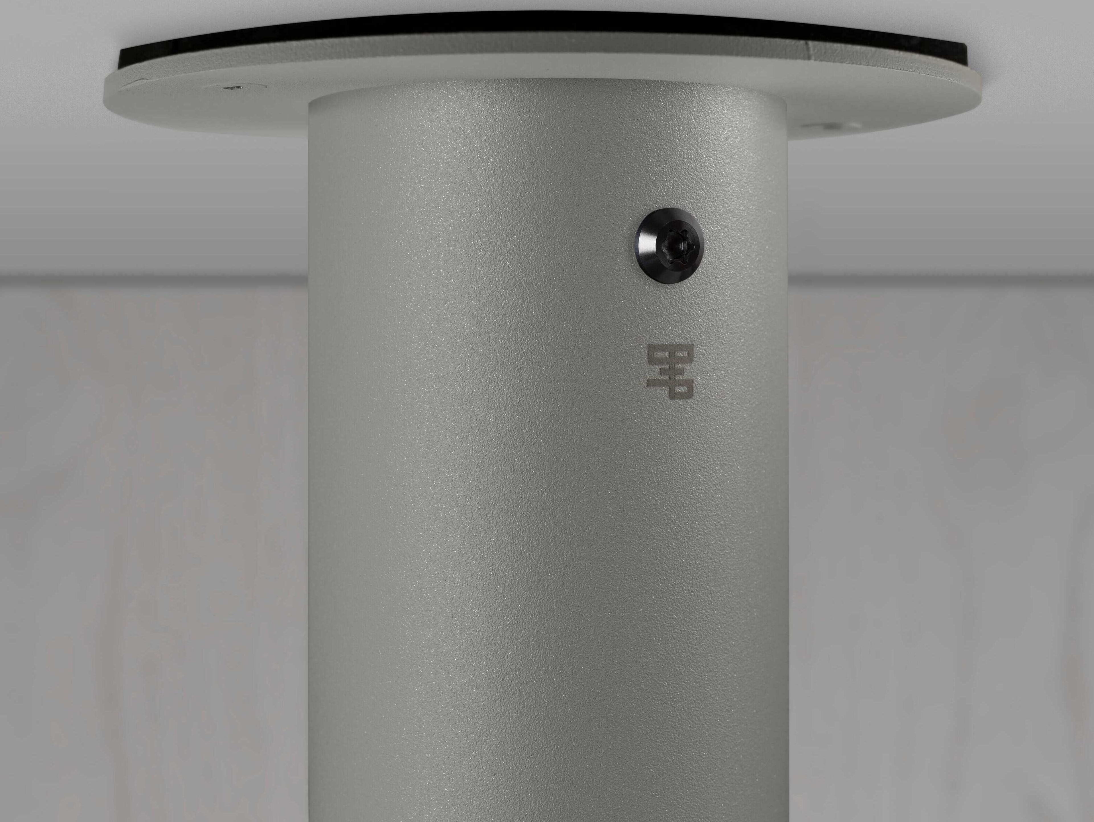 Buster + Punch Exhaust 1-Light Gun Metal Gray Cylinder Flush Mount