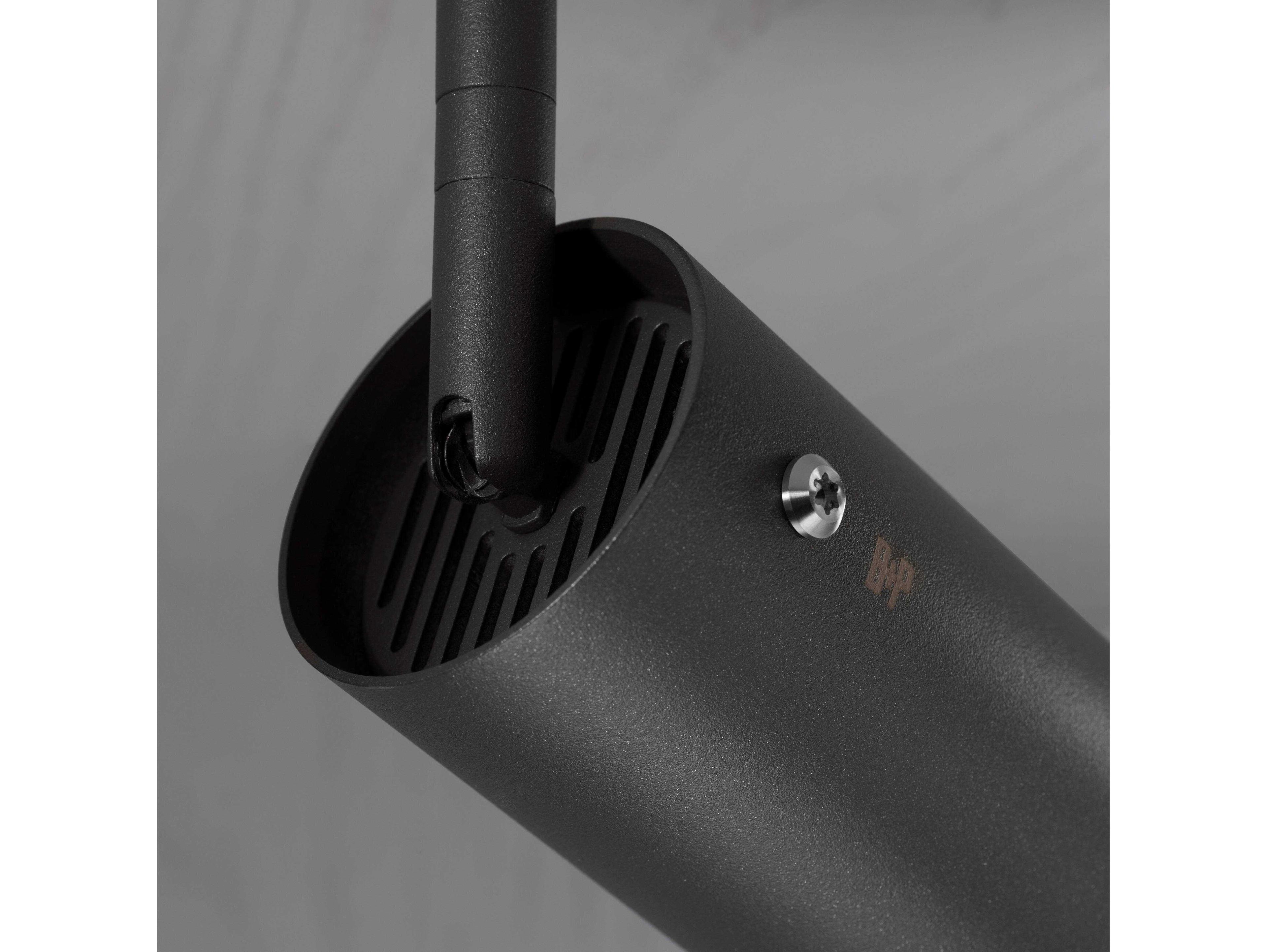 Buster + Punch Exhaust 1-Light Burnt Steel Black Cylinder Spot Light