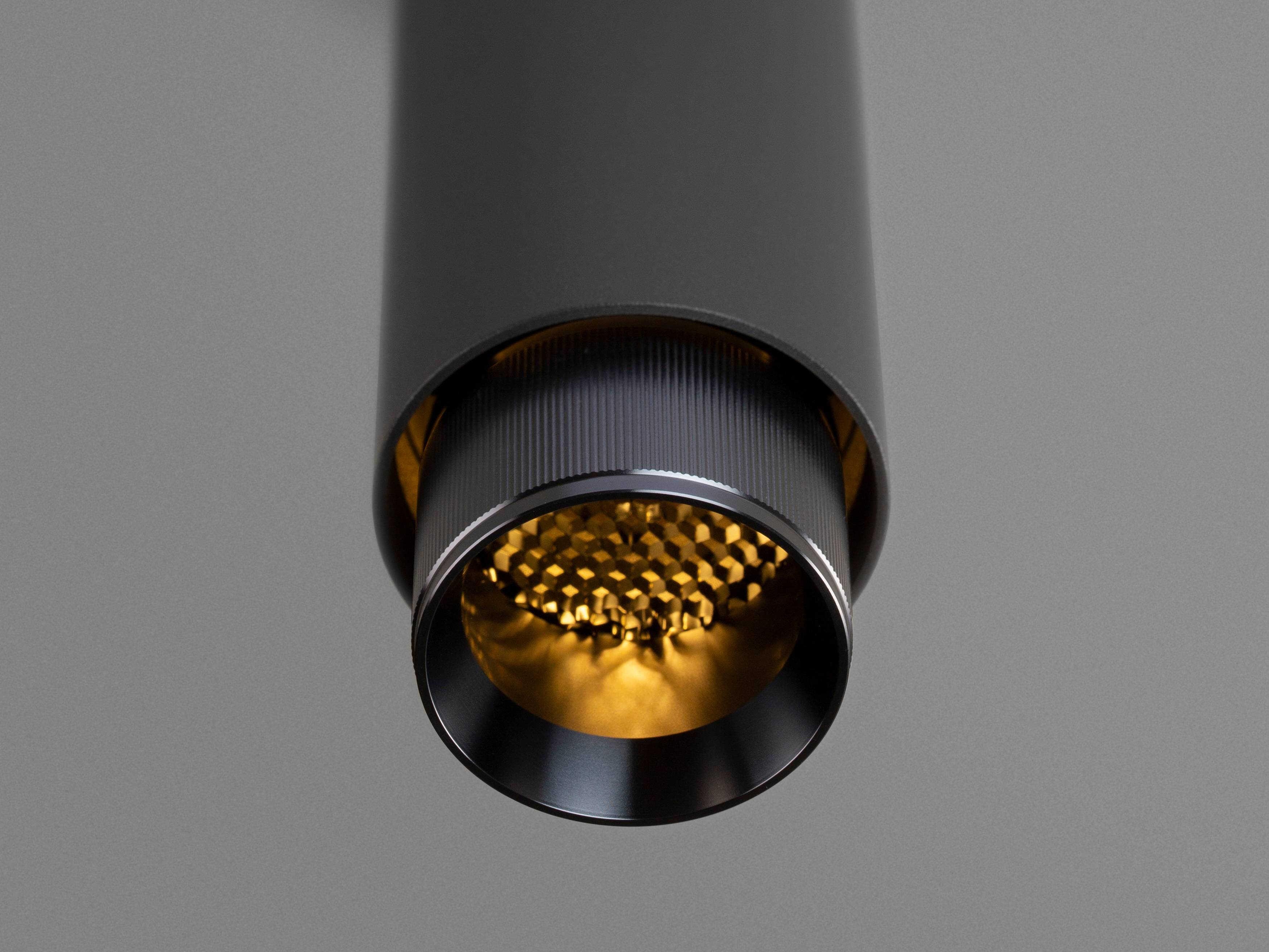 Buster + Punch Exhaust 1-Light Gun Metal Black Cylinder Mini Pendant