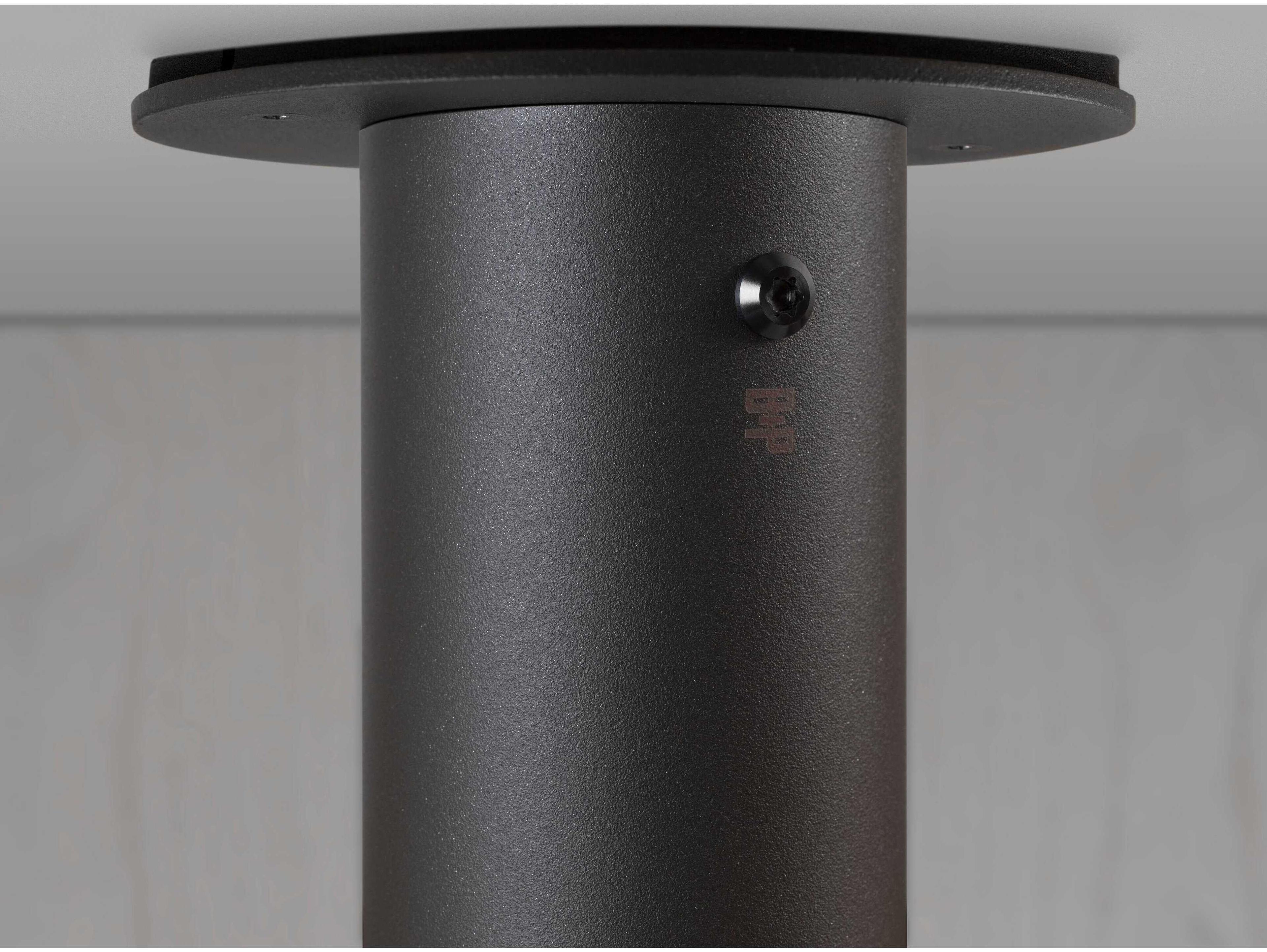 Buster + Punch Exhaust 1-Light Gun Metal Black Cylinder Spot Light