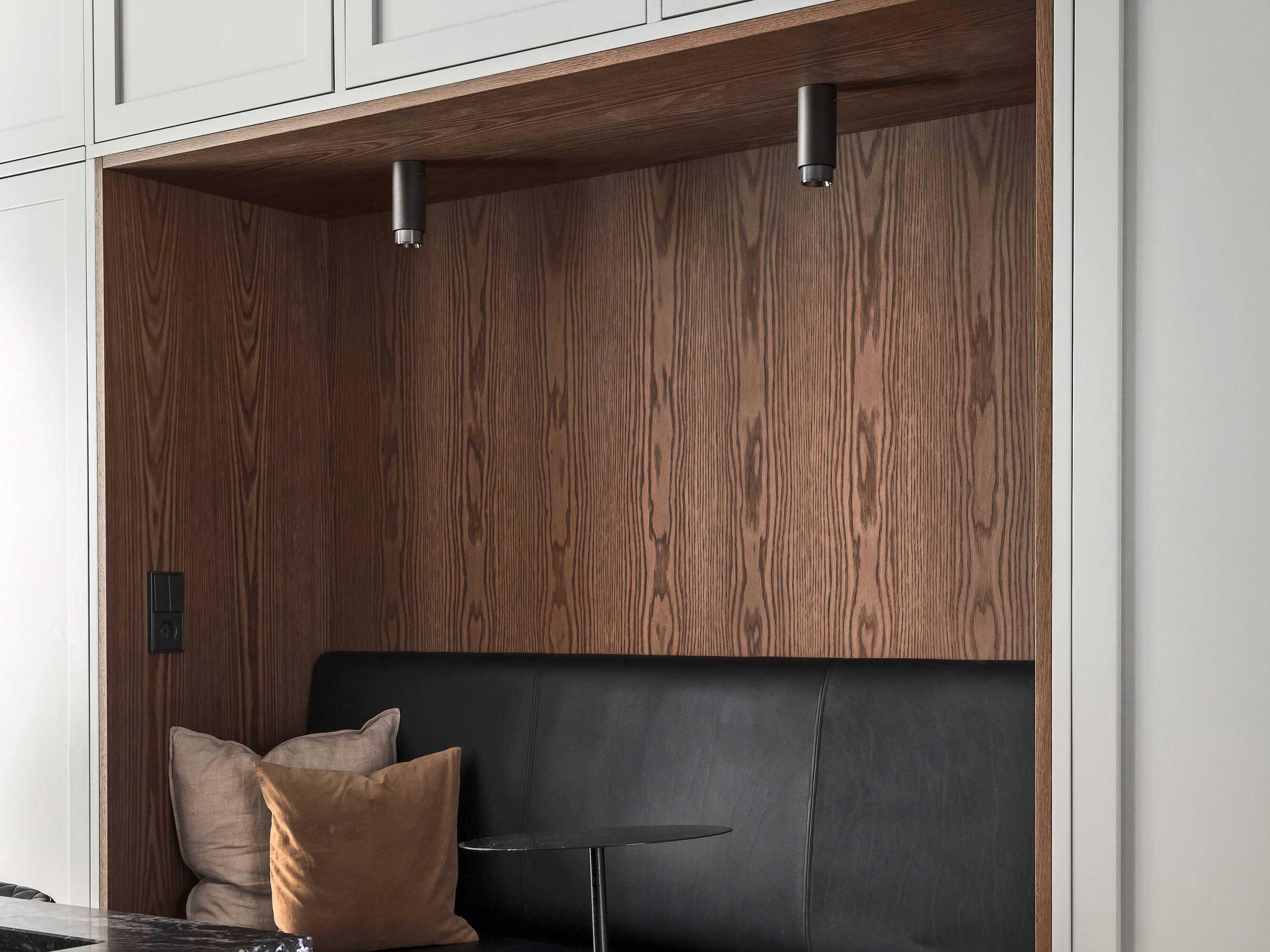 Buster + Punch Exhaust 1-Light Gun Metal Black Cylinder Spot Light