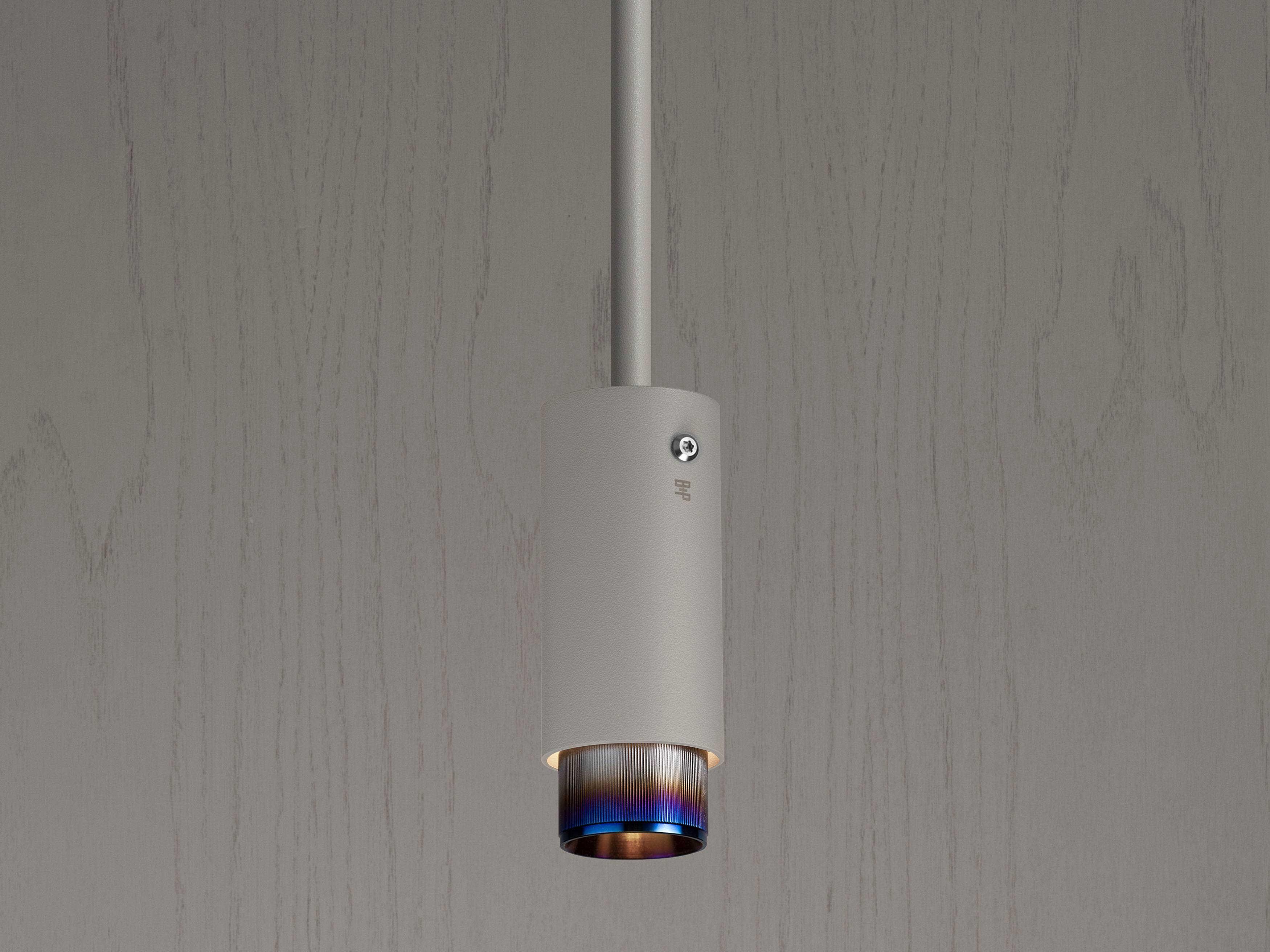 Buster + Punch Exhaust 1-Light Burnt Steel Gray Cylinder Mini Pendant