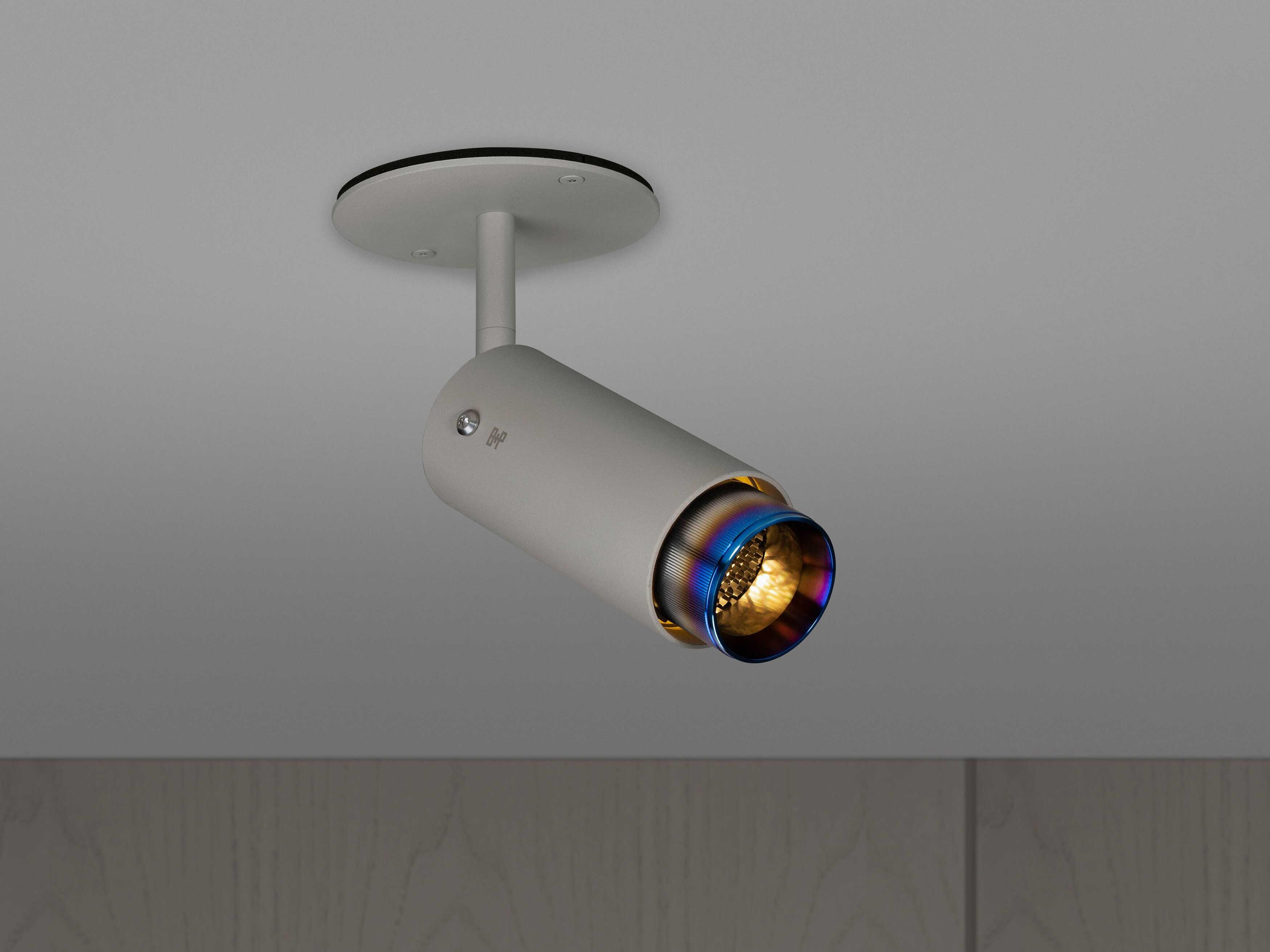 Buster + Punch Exhaust 1-Light Burnt Steel Gray Cylinder Spot Light