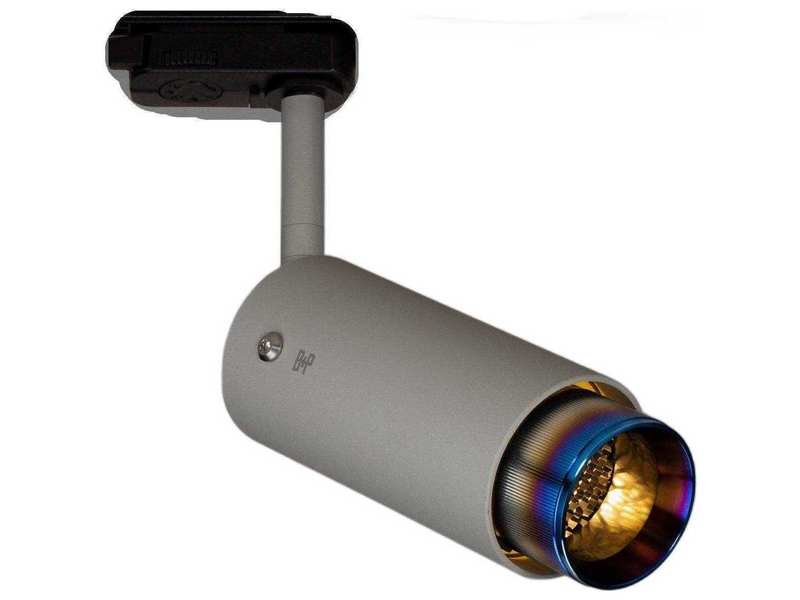 Buster + Punch Exhaust 1-Light Burnt Steel Gray Cylinder Track & Rail Light