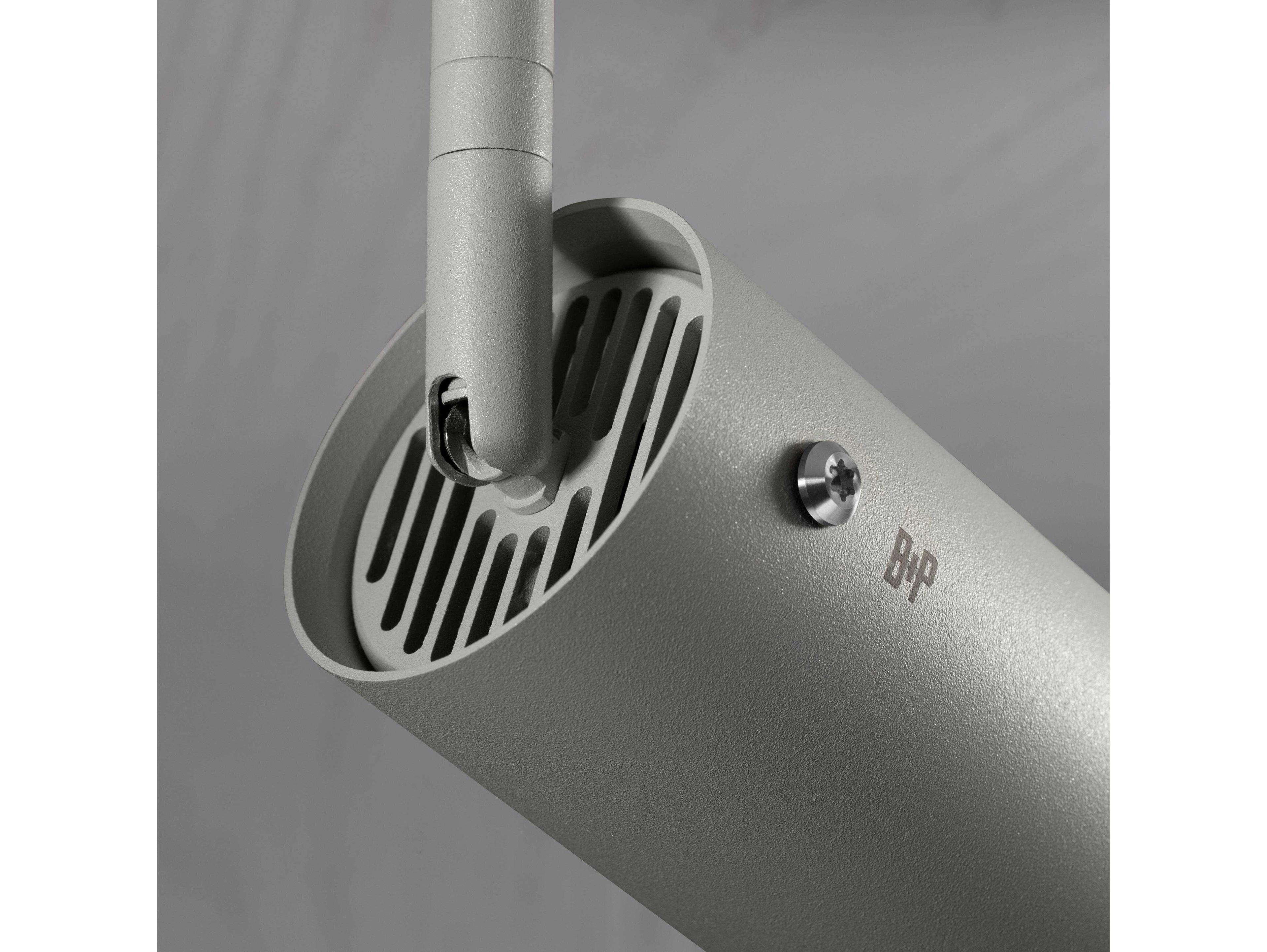 Buster + Punch Exhaust 1-Light Burnt Steel Gray Cylinder Track & Rail Light