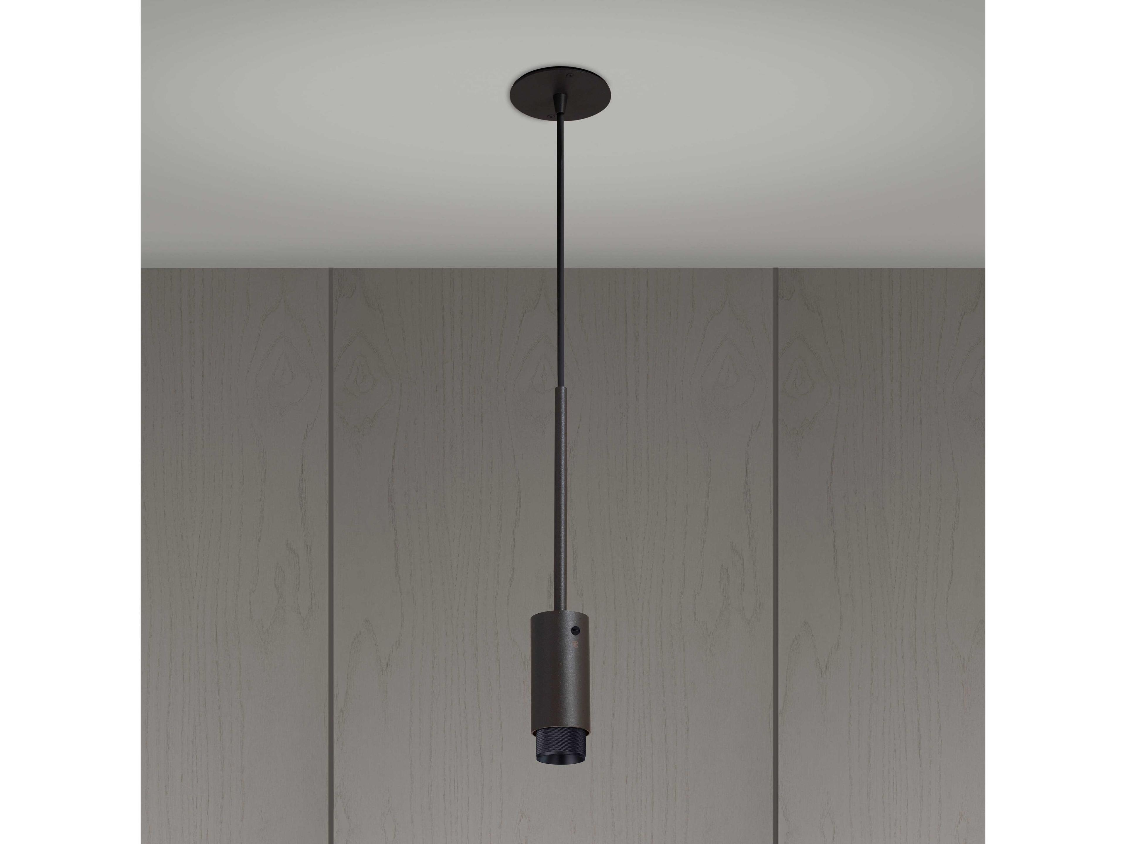 Buster + Punch Exhaust 1-Light Black Cylinder Mini Pendant