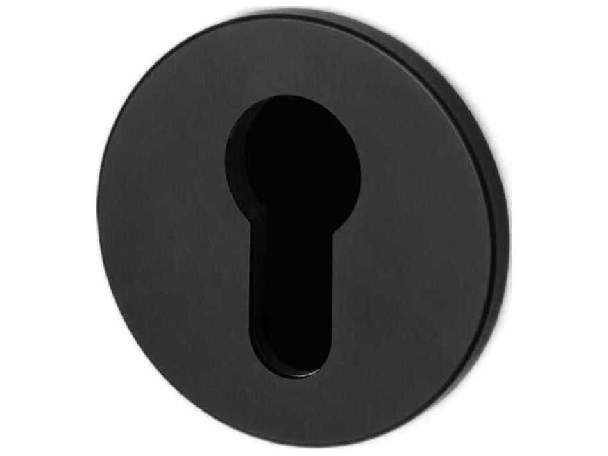 Buster + Punch Welders Black Euro Cylinder Key Escutcheon