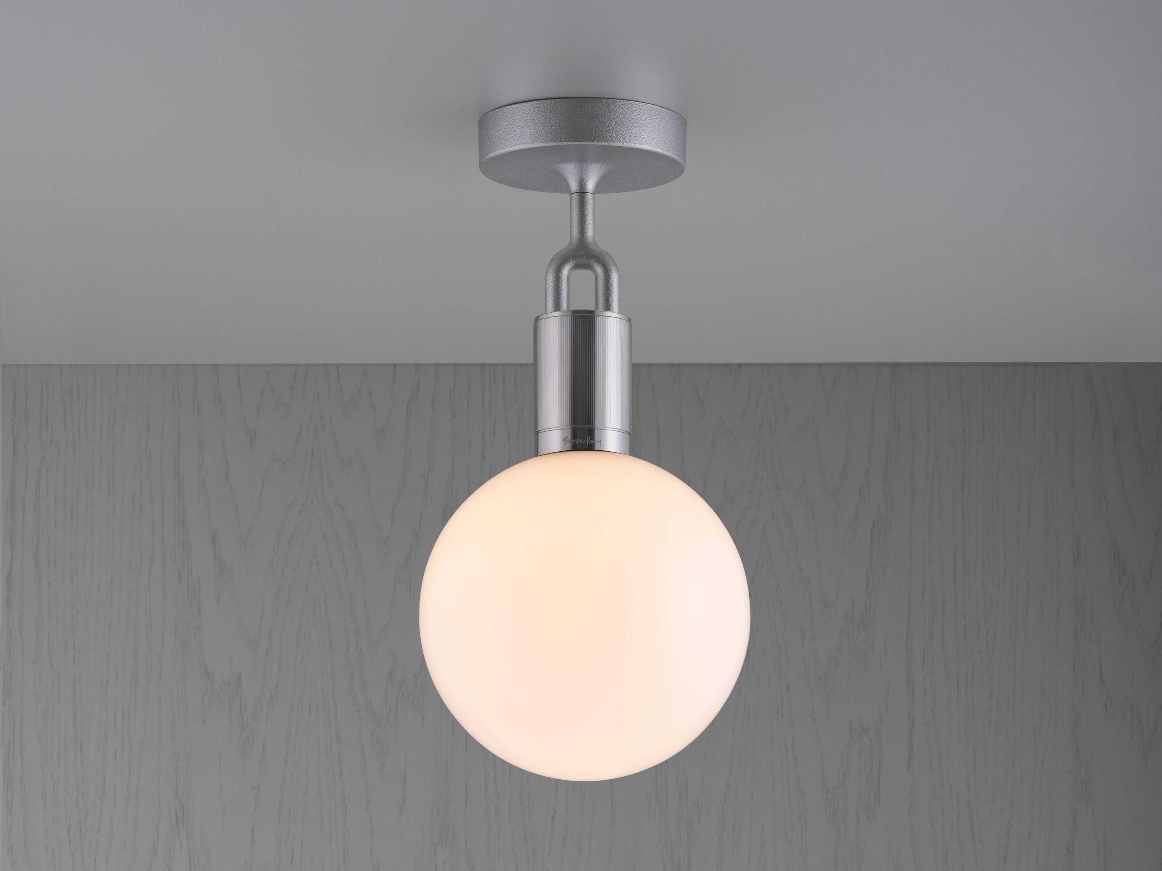 Buster + Punch Forked 1-Light Steel Globe Semi Flush Mount