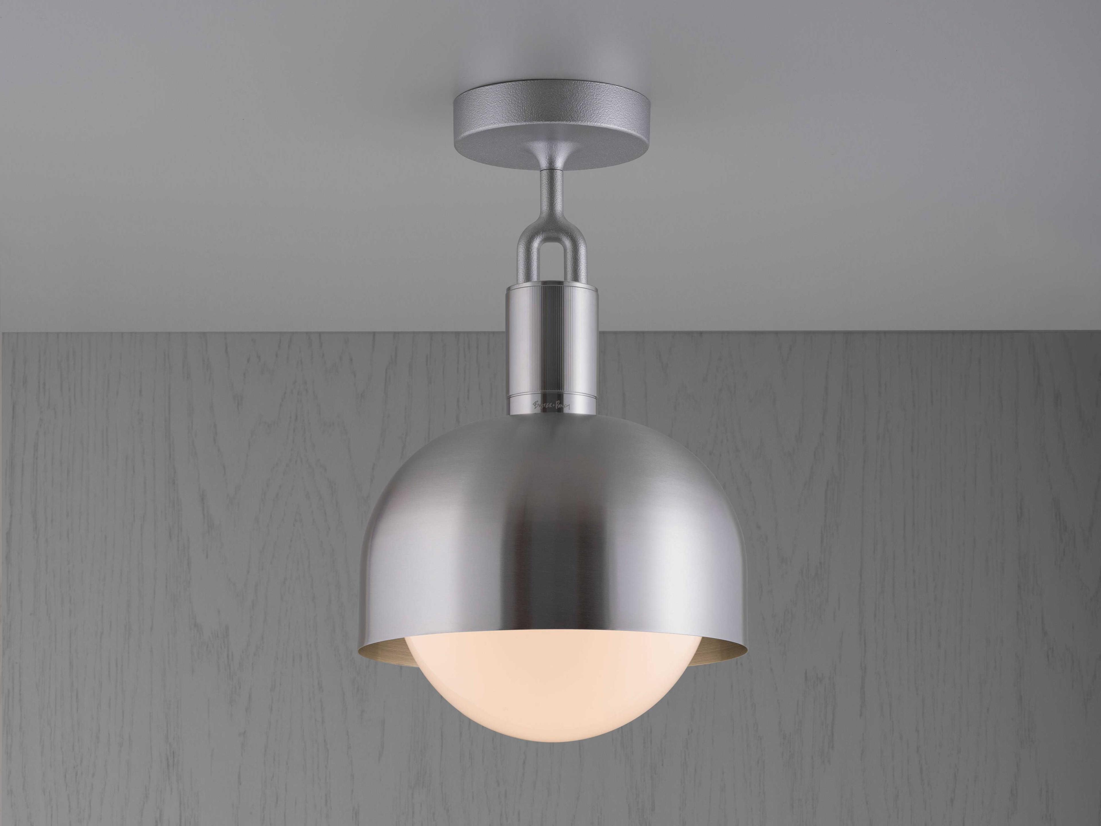 Buster + Punch Forked 1-Light Steel Semi Flush Mount