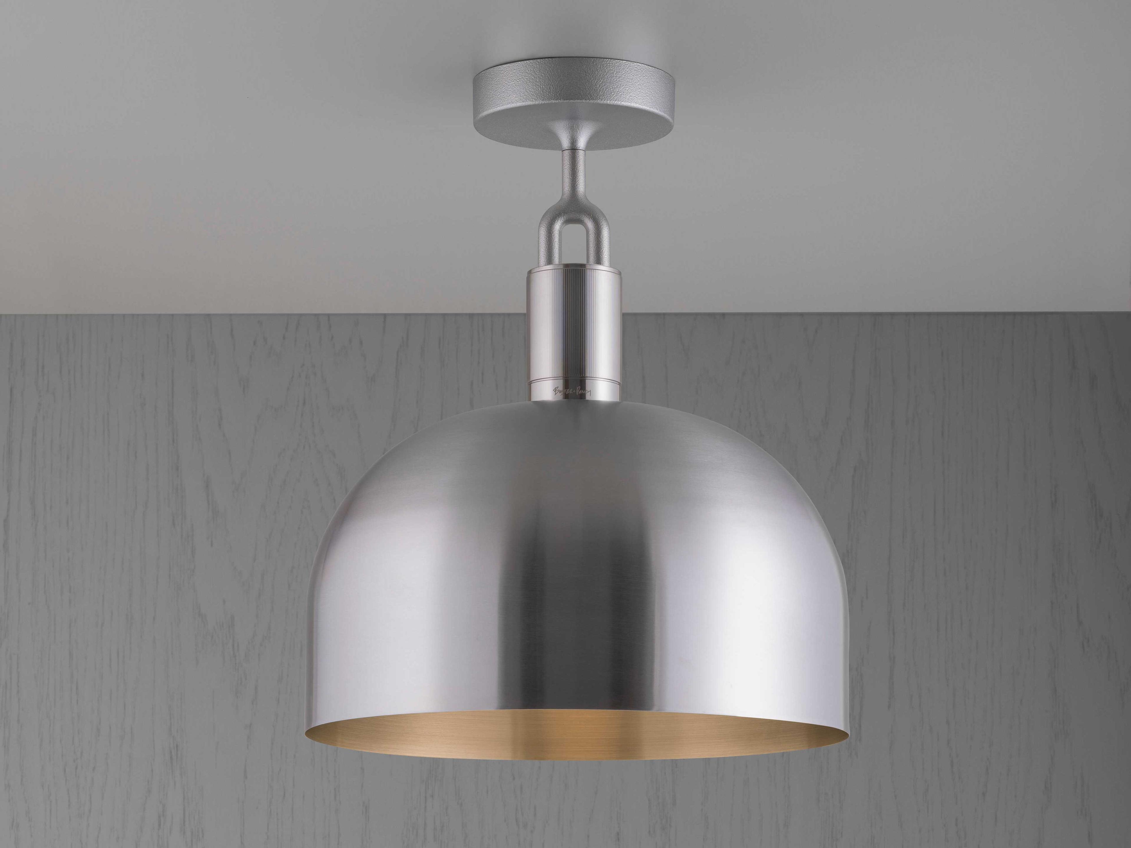 Buster + Punch Forked 1-Light Steel Semi Flush Mount