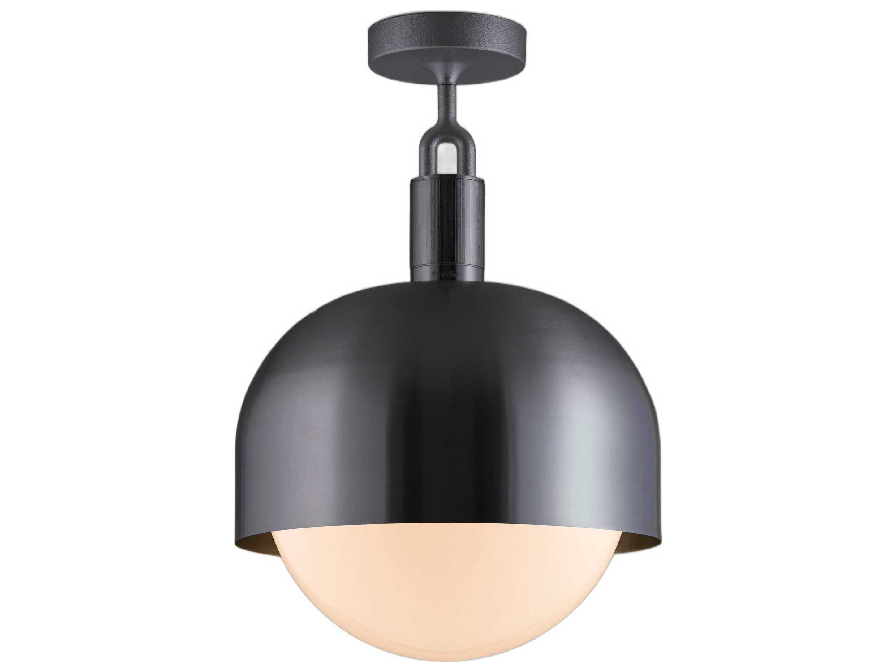 Buster + Punch Forked 1-Light Gun Metal Gunmetal Semi Flush Mount