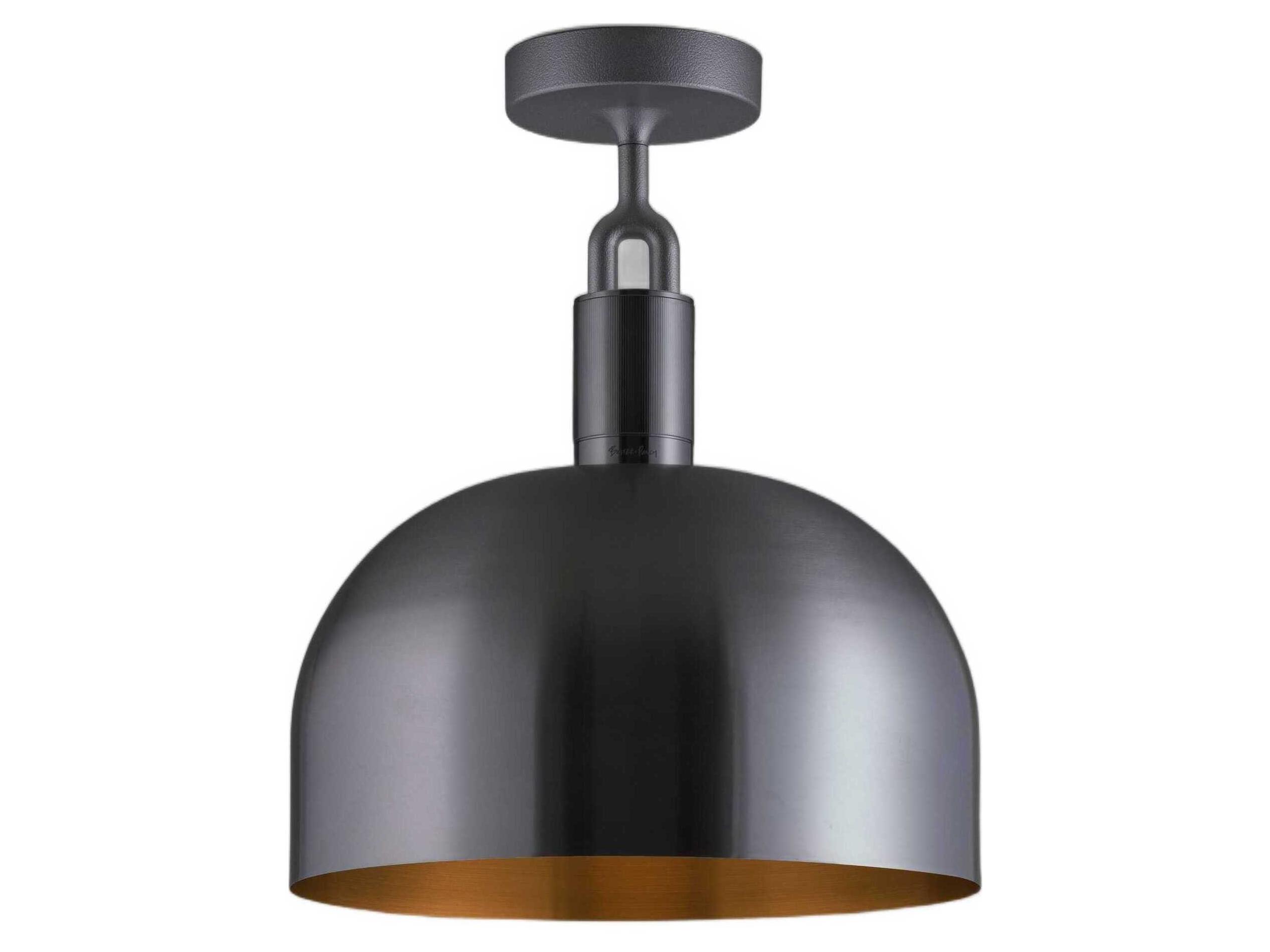 Buster + Punch Forked 1-Light Gun Metal Gunmetal Semi Flush Mount