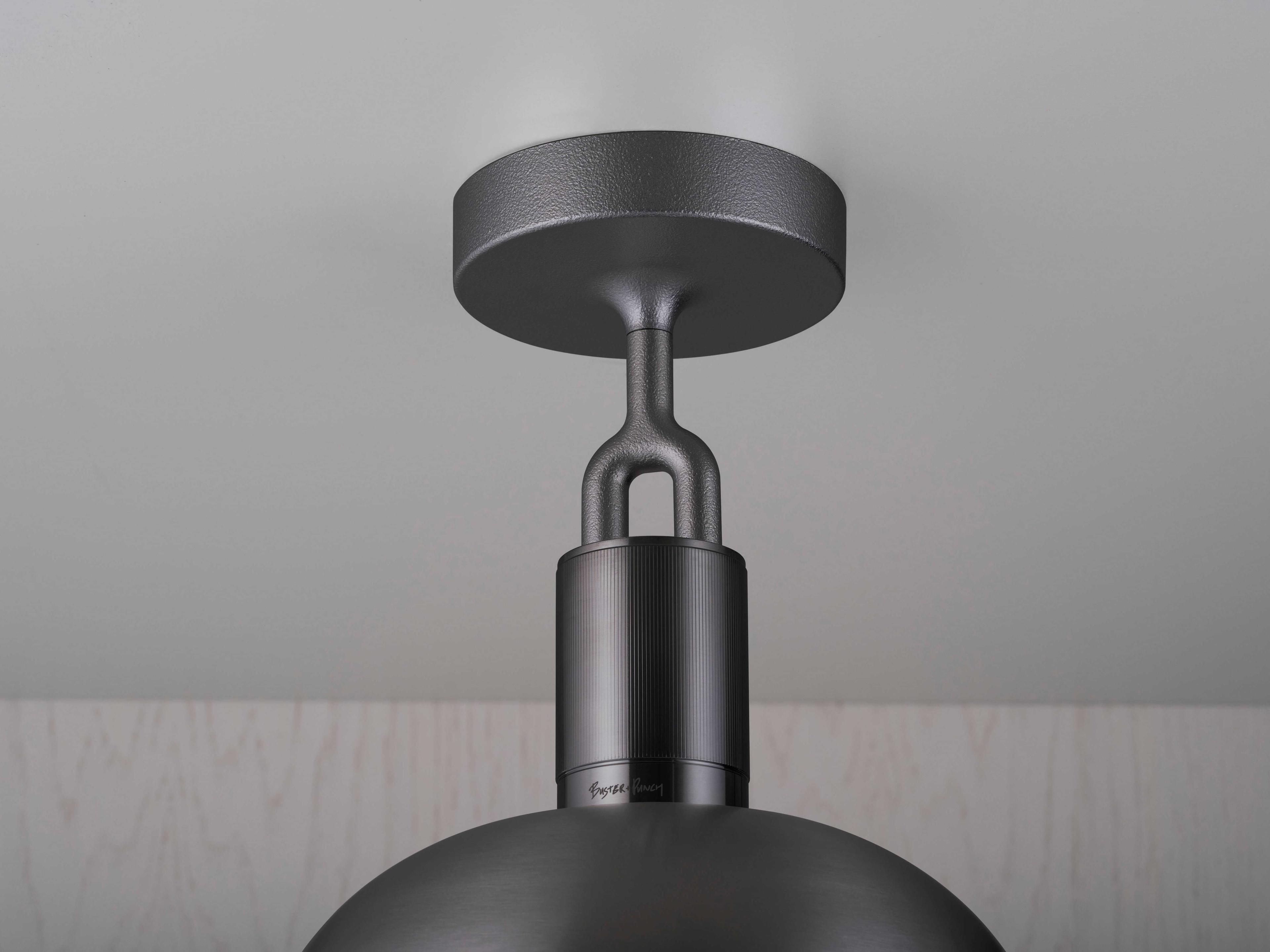 Buster + Punch Forked 1-Light Gun Metal Gunmetal Semi Flush Mount