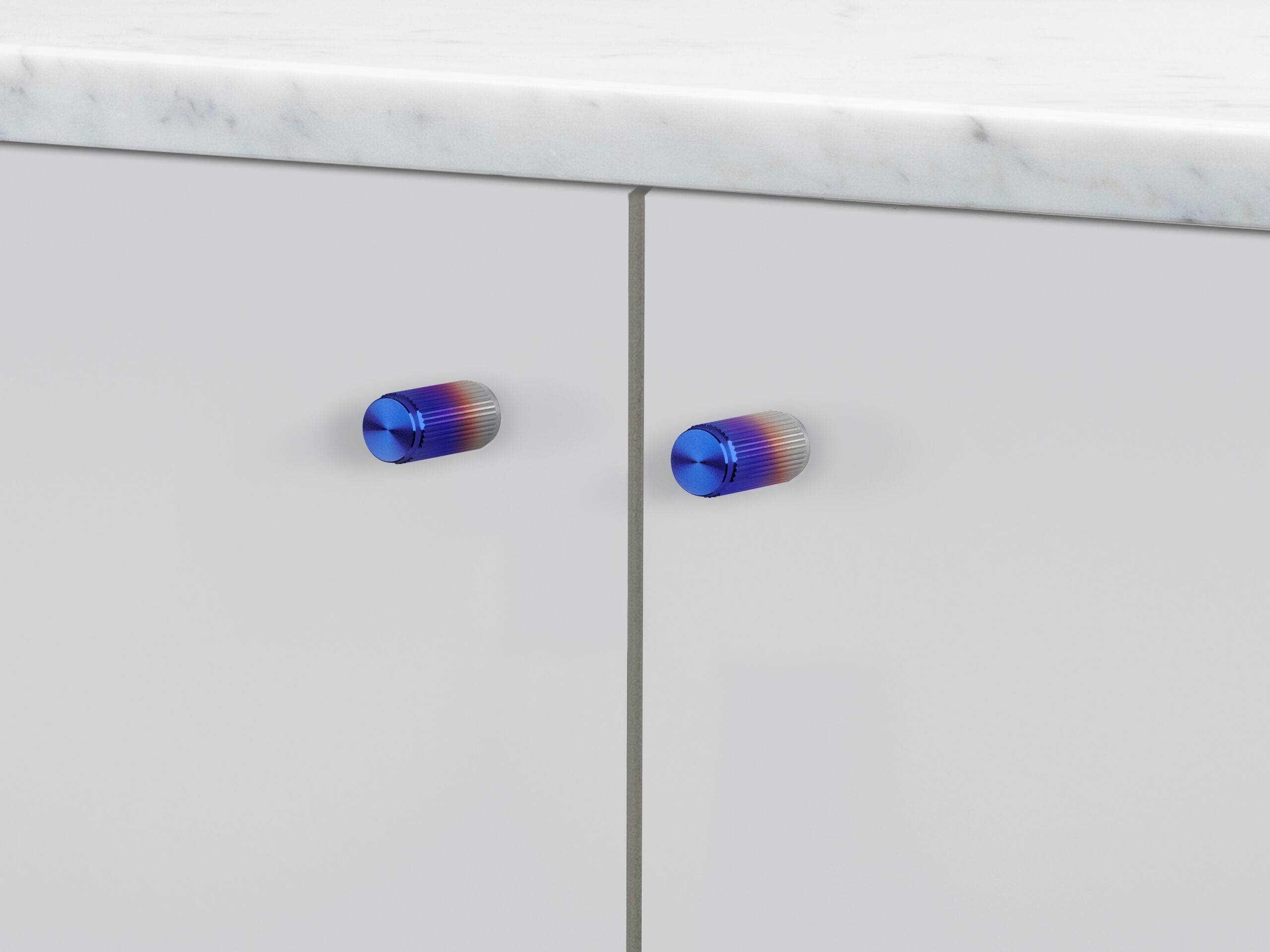 Buster + Punch Burnt Steel Linear Furniture Knob