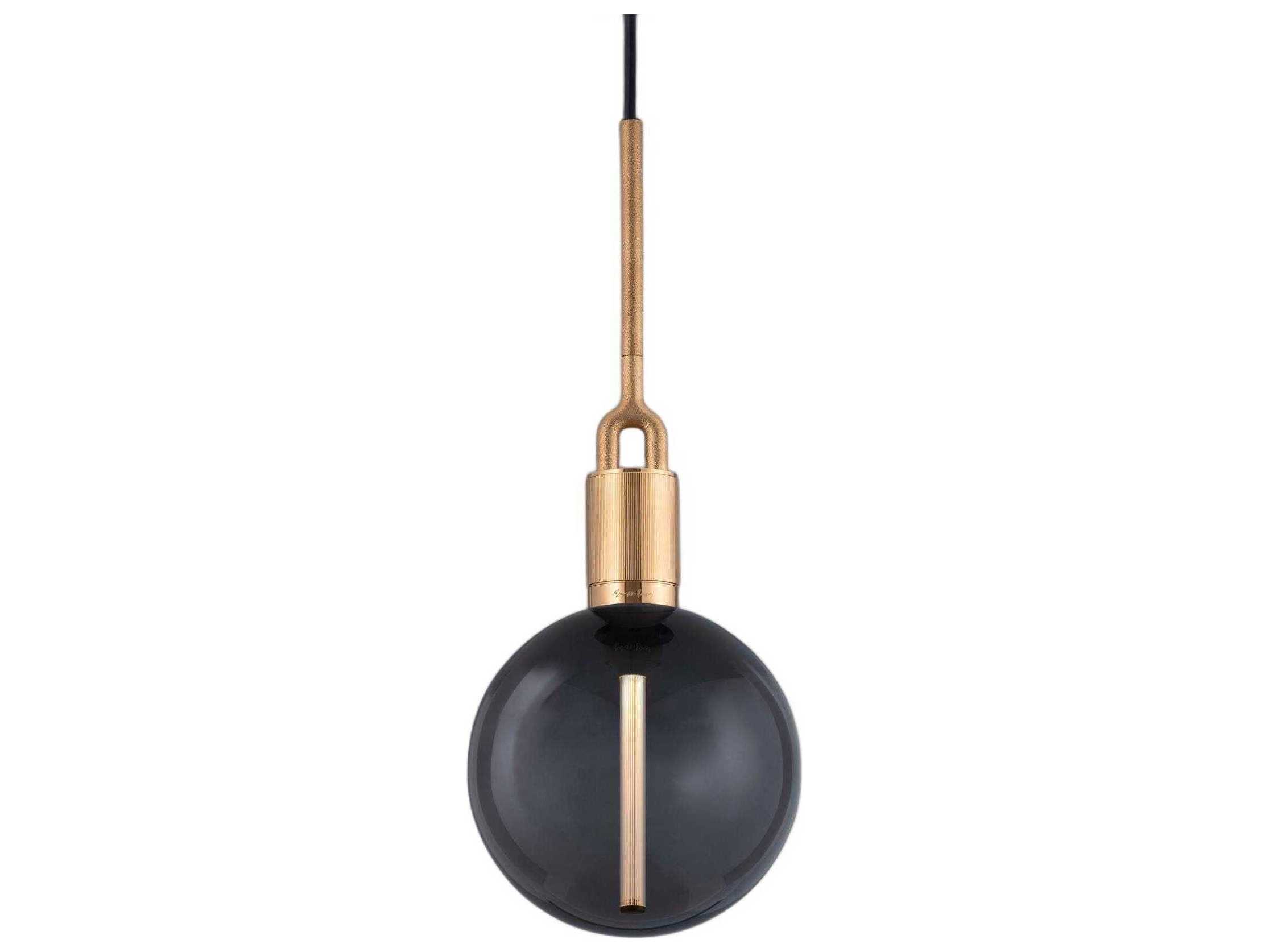 Buster + Punch Forked 1-Light Brass Globe Mini Pendant